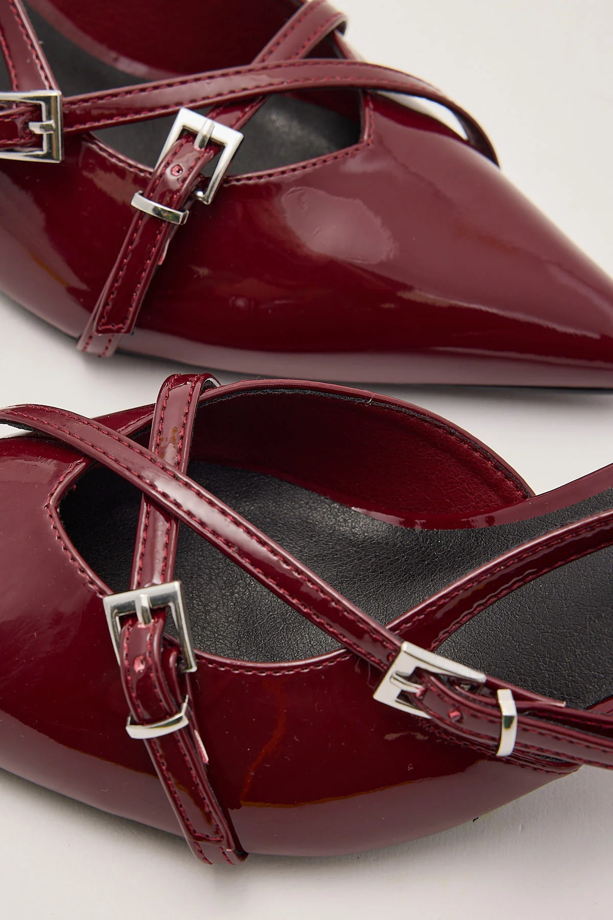 Therapy Juicy Patent Kitten Heel Cherry - Image 4
