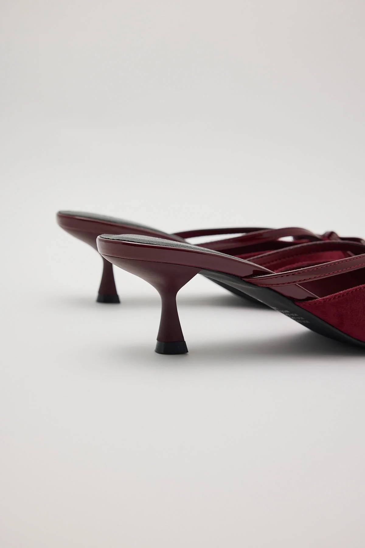 Therapy Lulu Microsuede Heel Cherry - Image 3