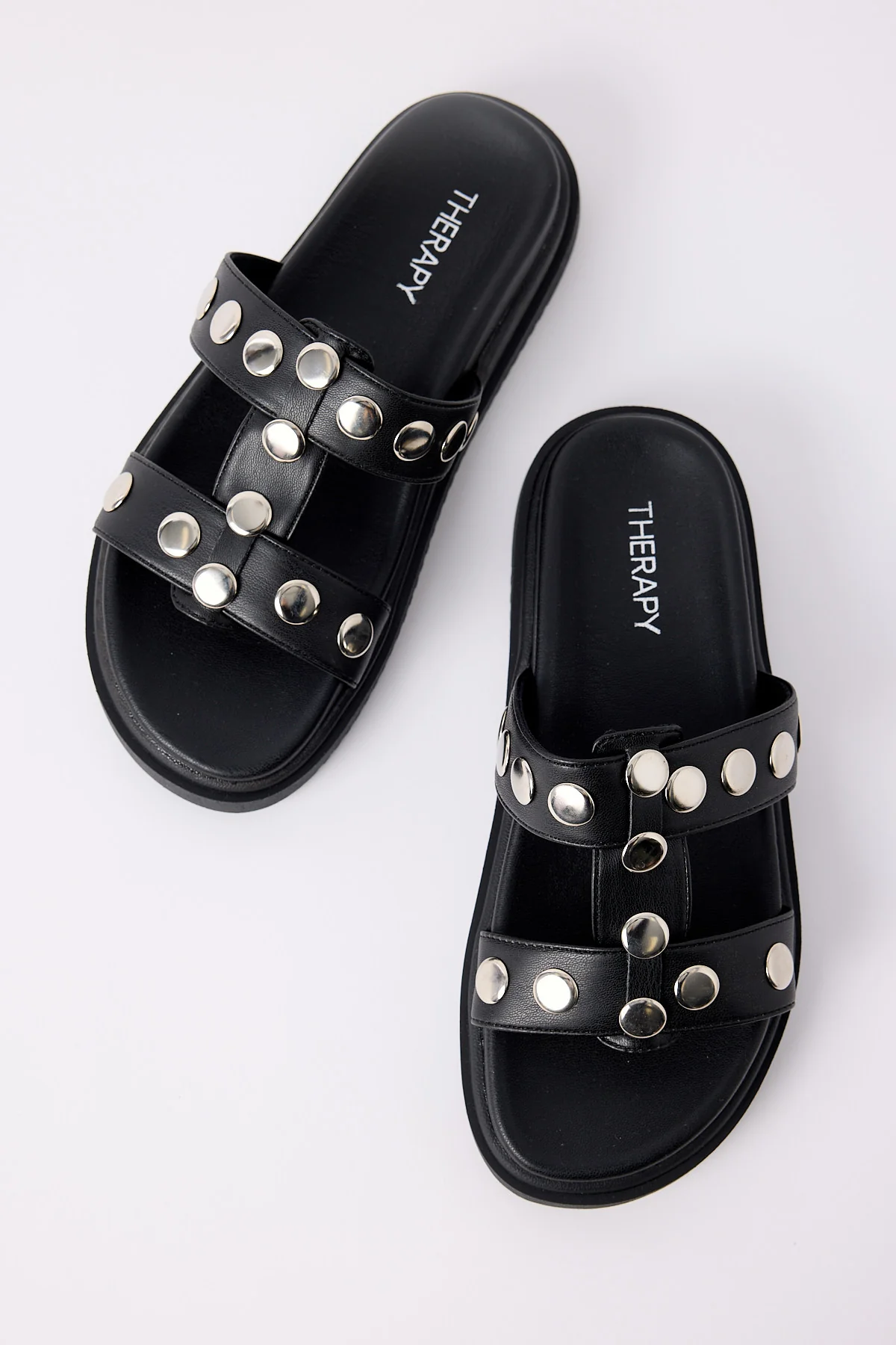 Therapy Pretense Stud Sandals Black - Image 2