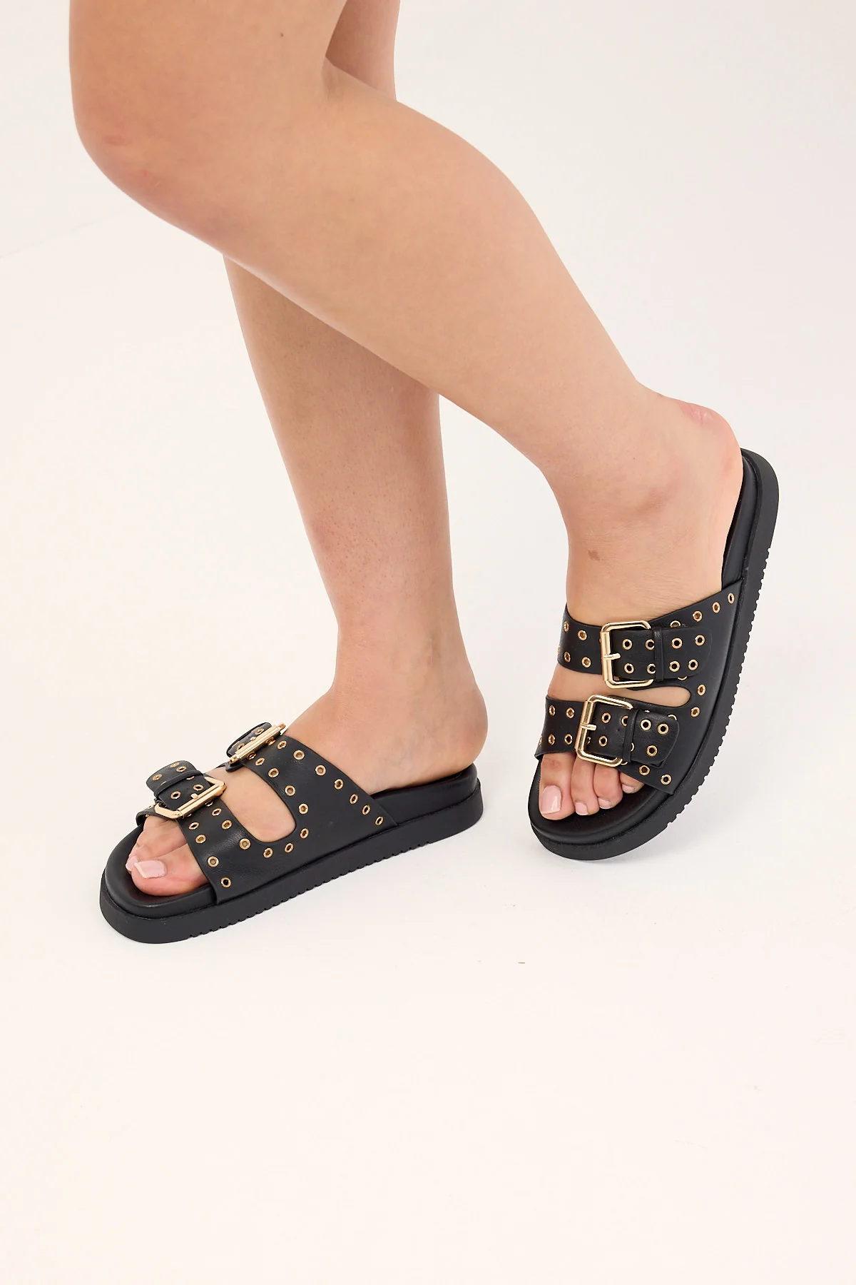 Therapy Racer Studded Sandals Black - Image 5