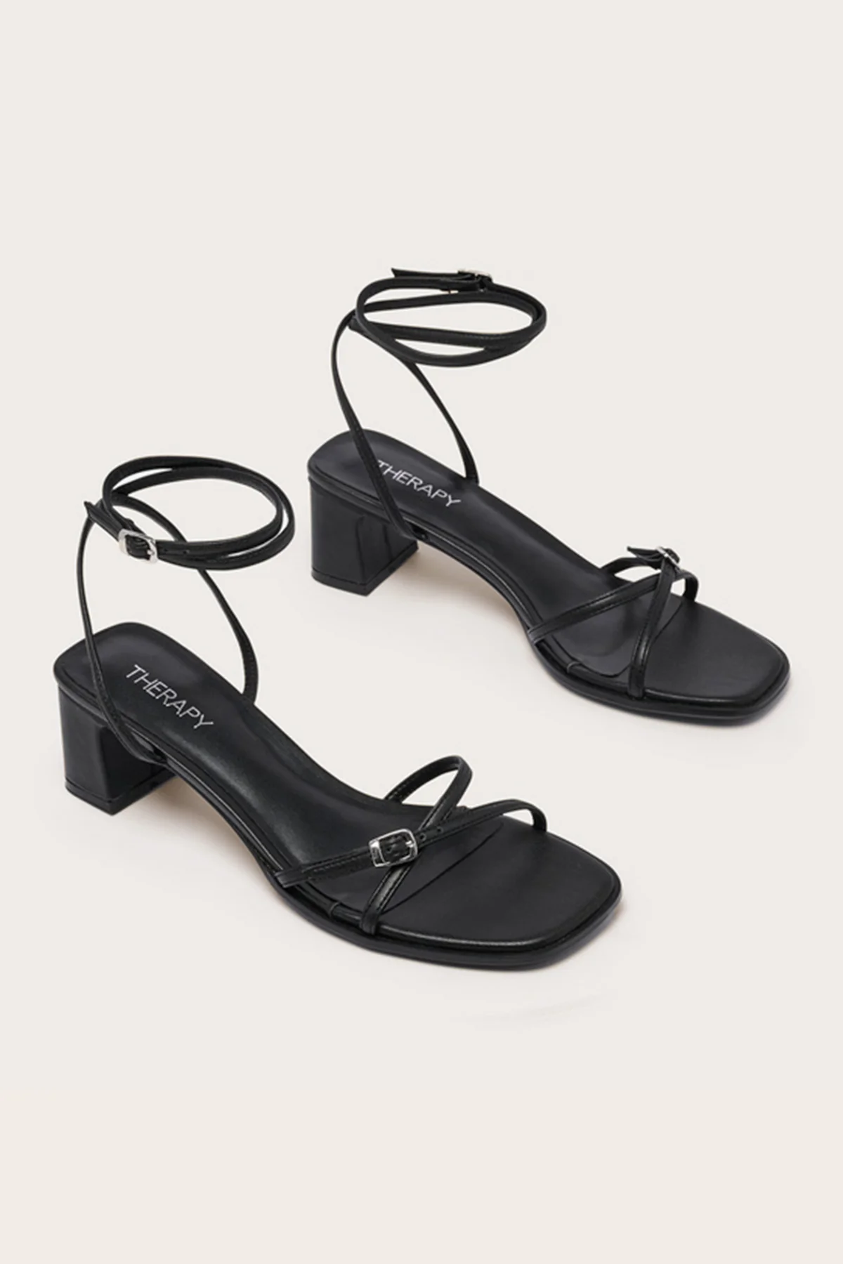 Therapy Sian Block Heel Black - Image 2