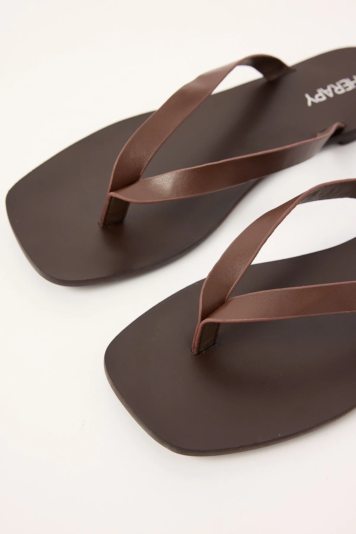 Therapy Square Toe Slide Brown - Image 2