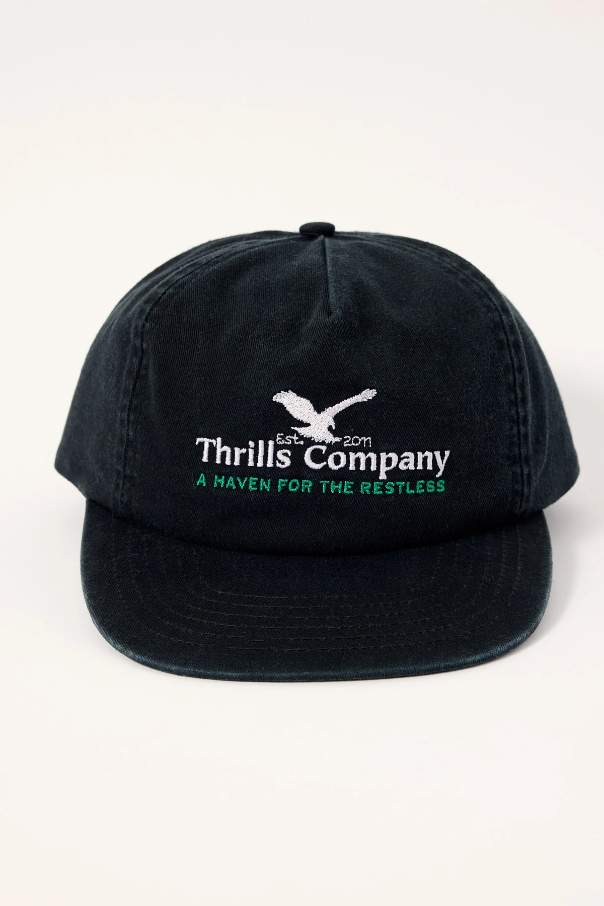 Thrills A Haven for the Restless 5 Panel Cap Merch Black