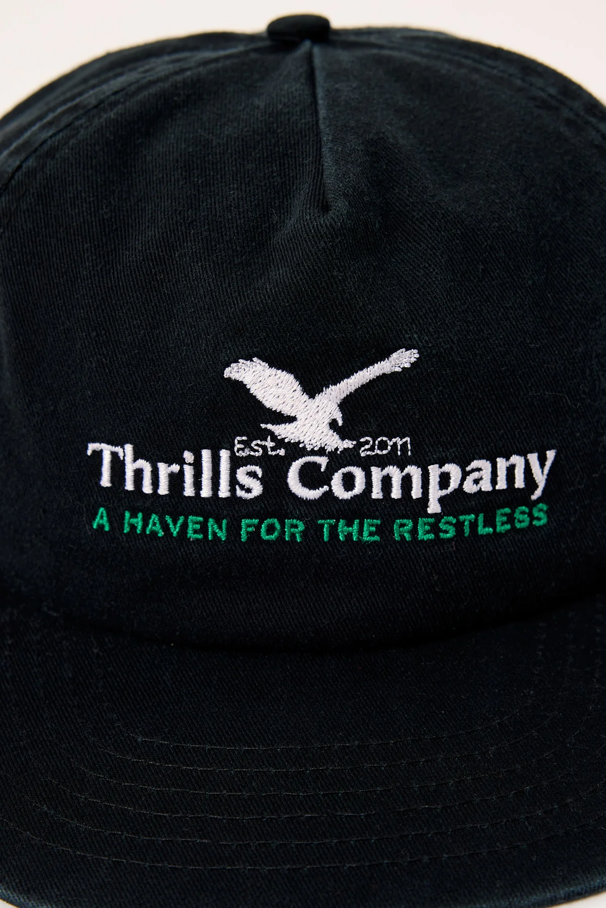 Thrills A Haven for the Restless 5 Panel Cap Merch Black - Image 2