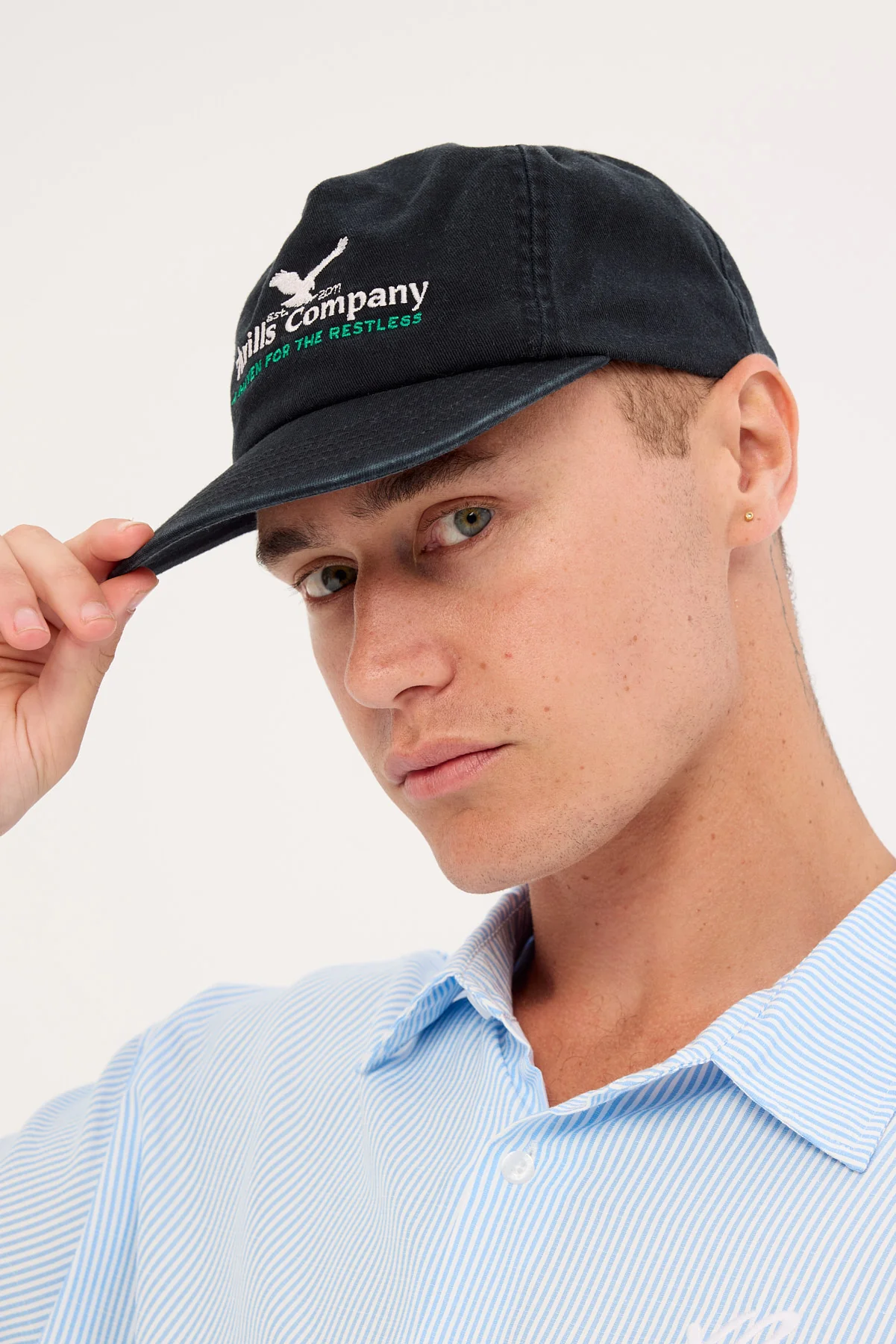 Thrills A Haven for the Restless 5 Panel Cap Merch Black - Image 5