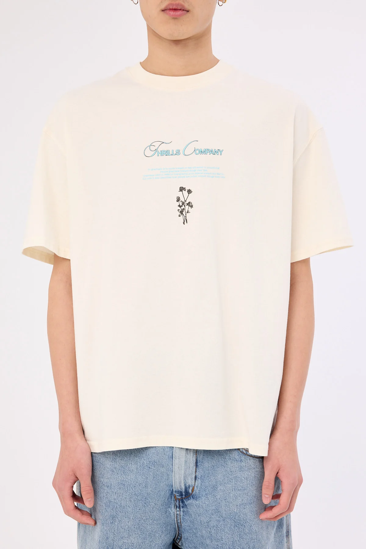 Thrills Adaption to Gravitation Box Fit Oversize Tee Snow White - Image 7