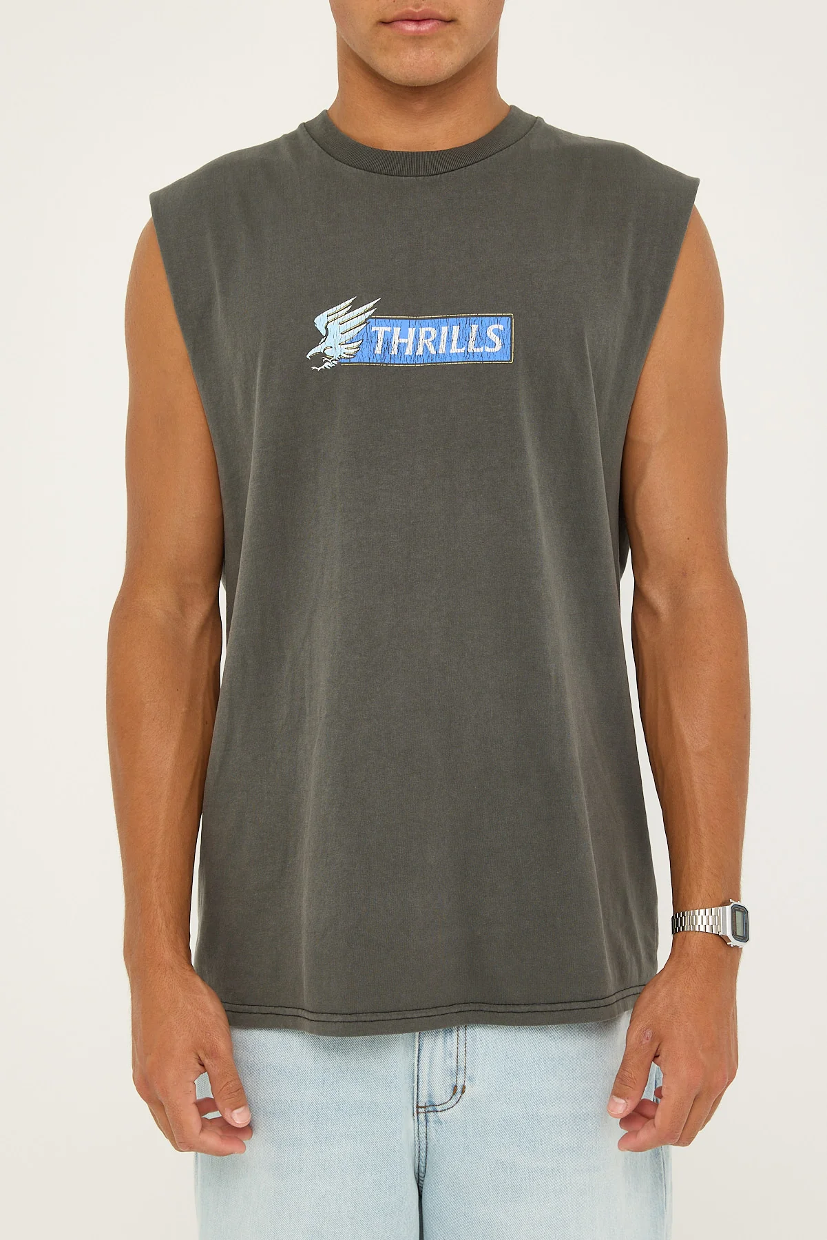 Thrills Allegiance Merch Fit Muscle Merch Black - Image 6