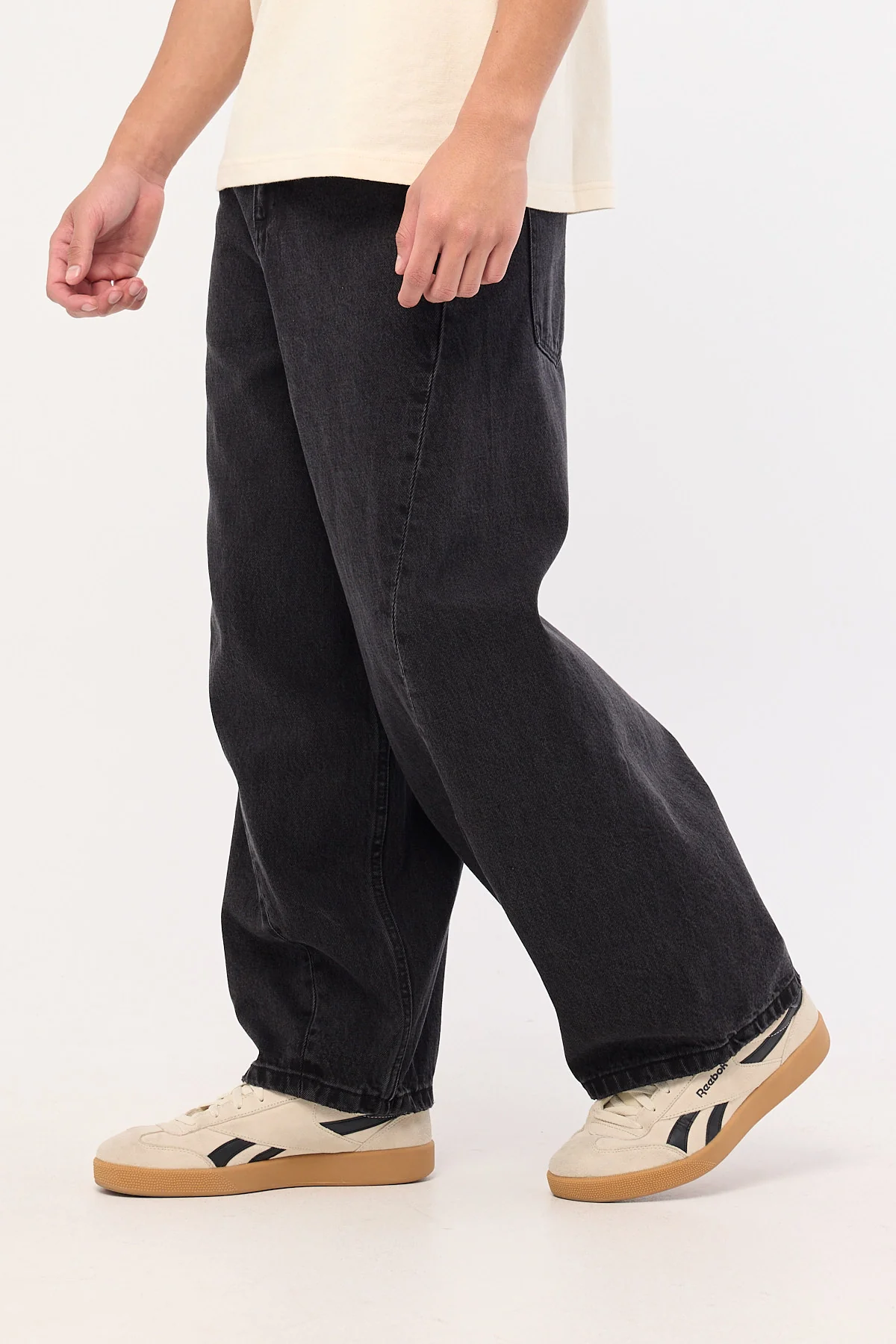 Thrills Barrel Leg Denim Jean Aged Black - Image 5