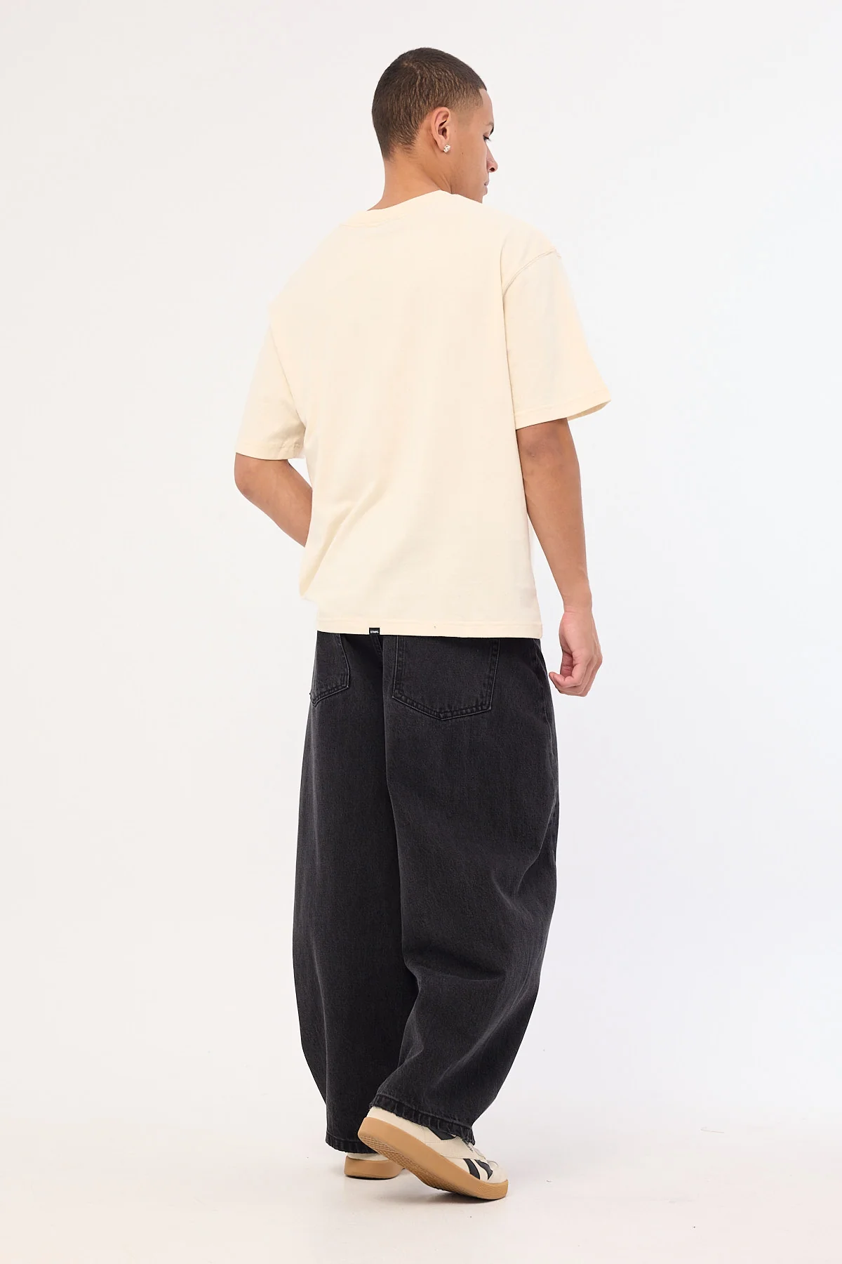Thrills Barrel Leg Denim Jean Aged Black - Image 6