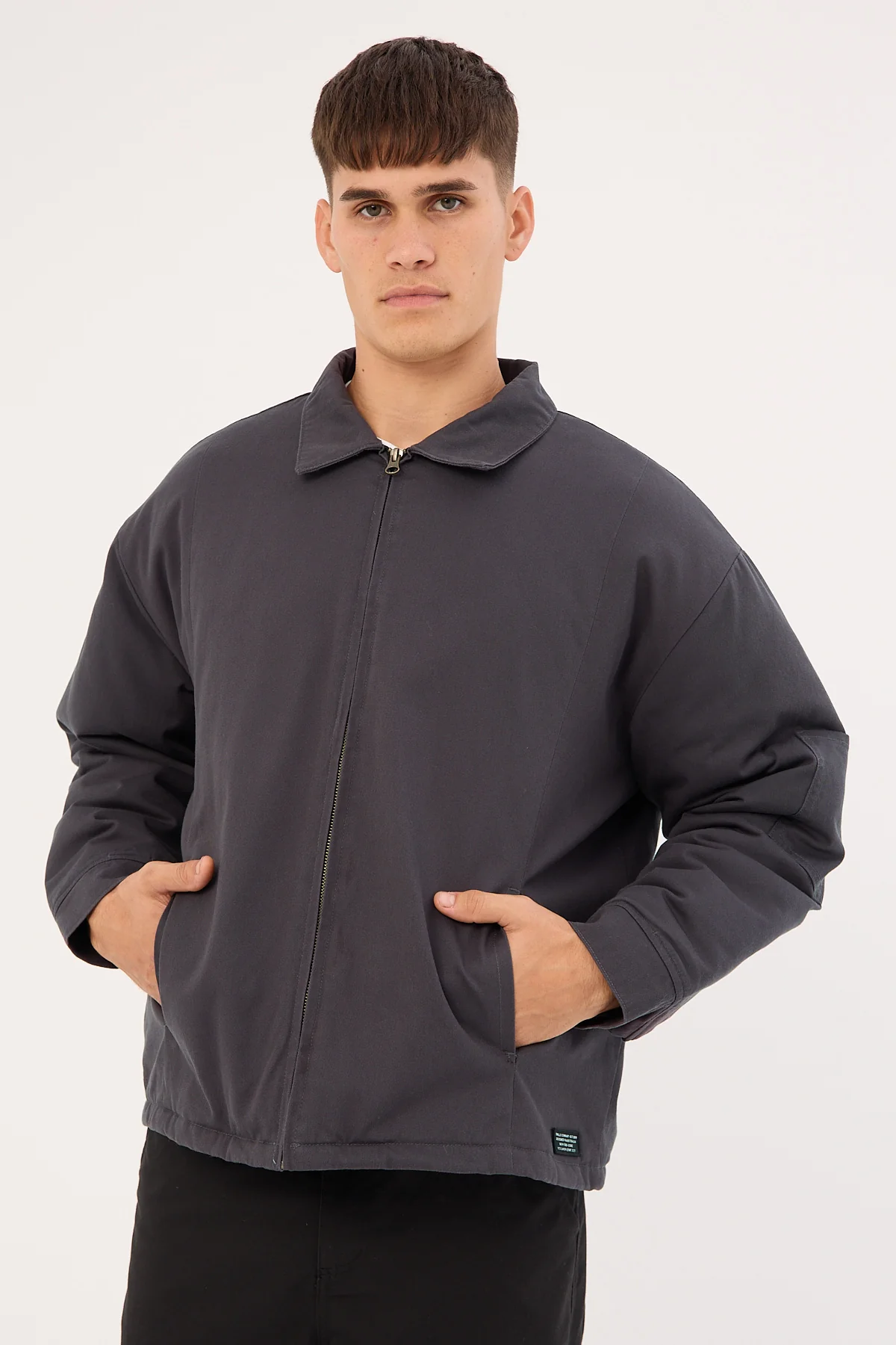 Thrills Barrio Work Jacket Dark Charcoal - Image 2