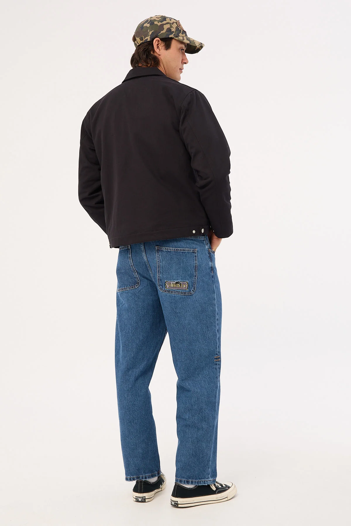 Thrills Behind It All Big Slacker Denim Jean Rinsed Blues - Image 5