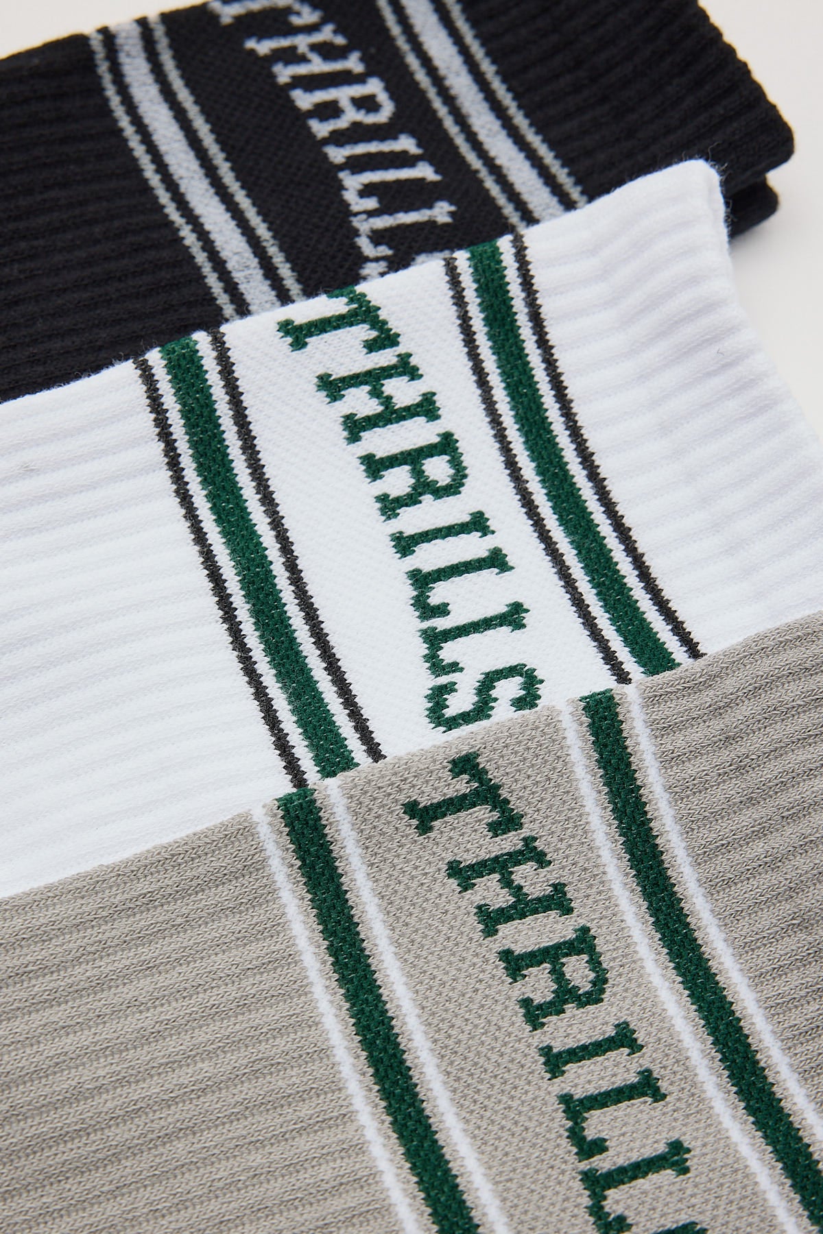 Thrills Believe 3 Pack Sock White/Quiet Grey/Black - Image 2