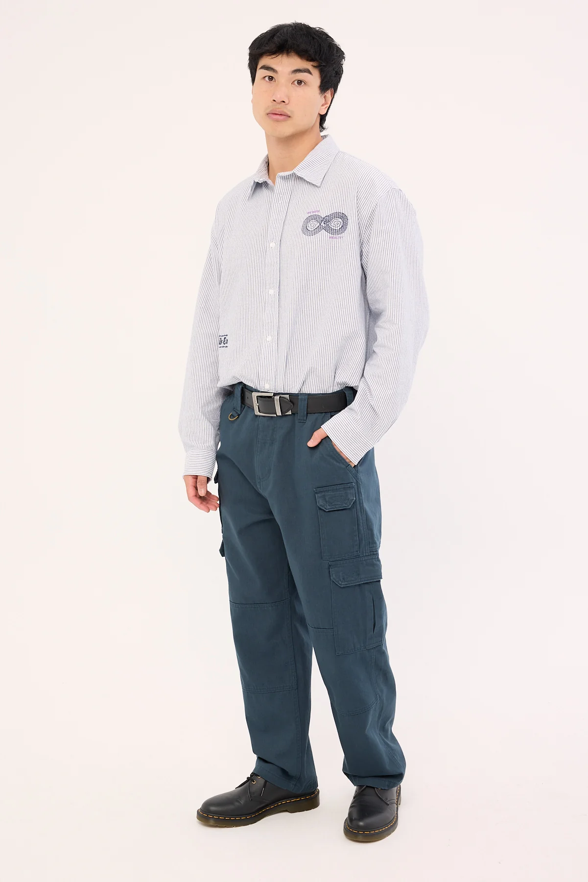 Thrills Big Slacker Union Utility Pant Petrol - Image 3