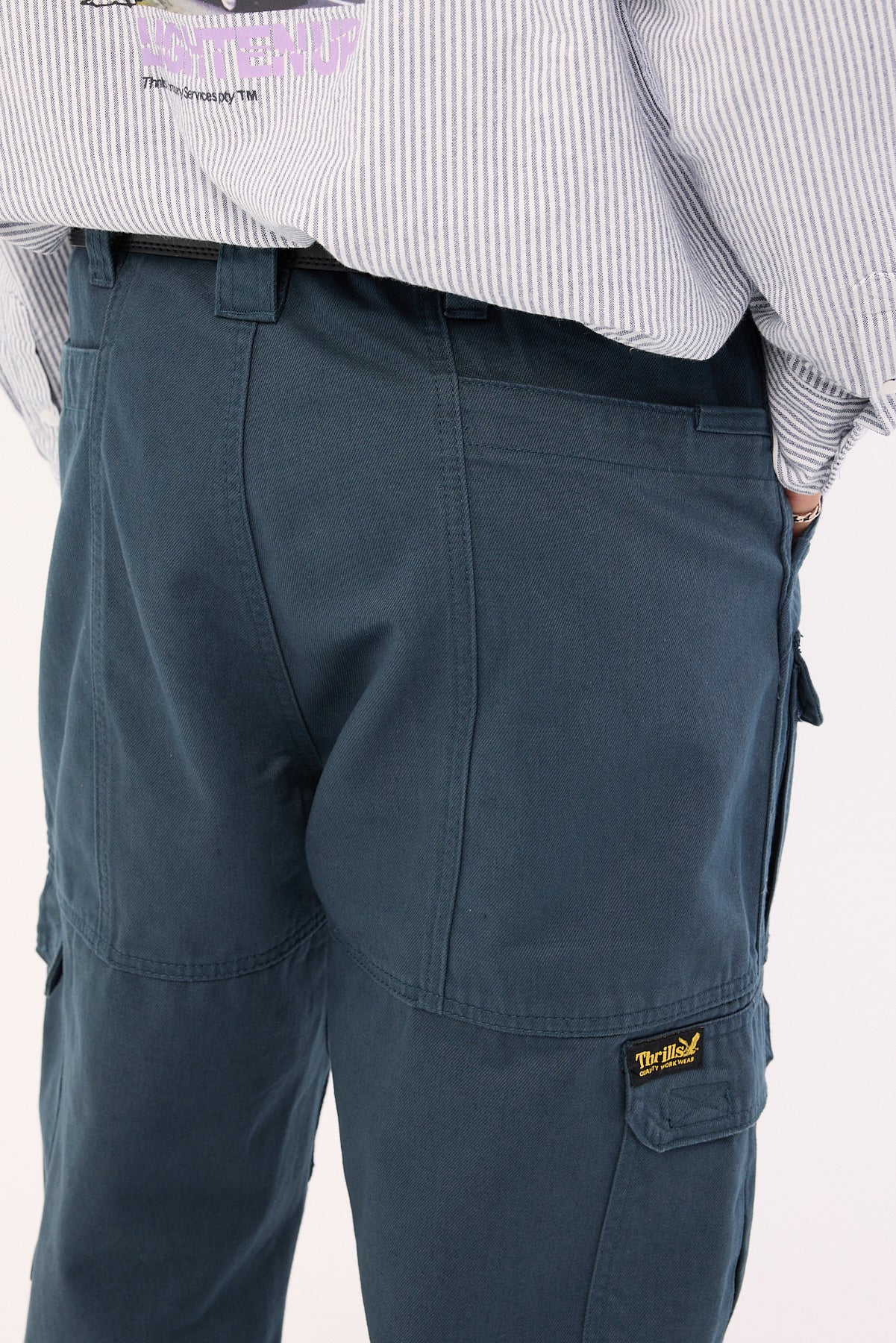 Thrills Big Slacker Union Utility Pant Petrol - Image 5