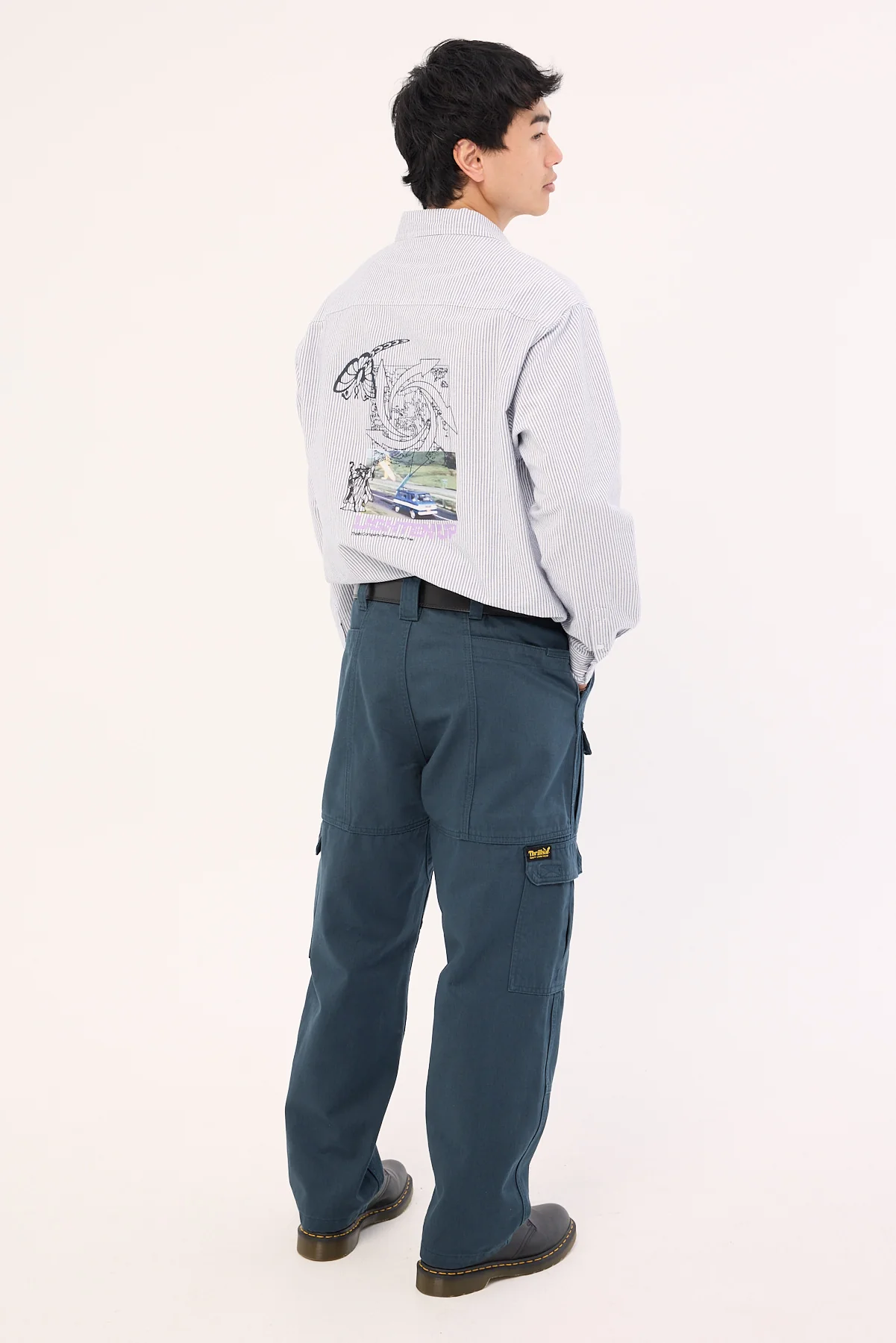 Thrills Big Slacker Union Utility Pant Petrol - Image 6