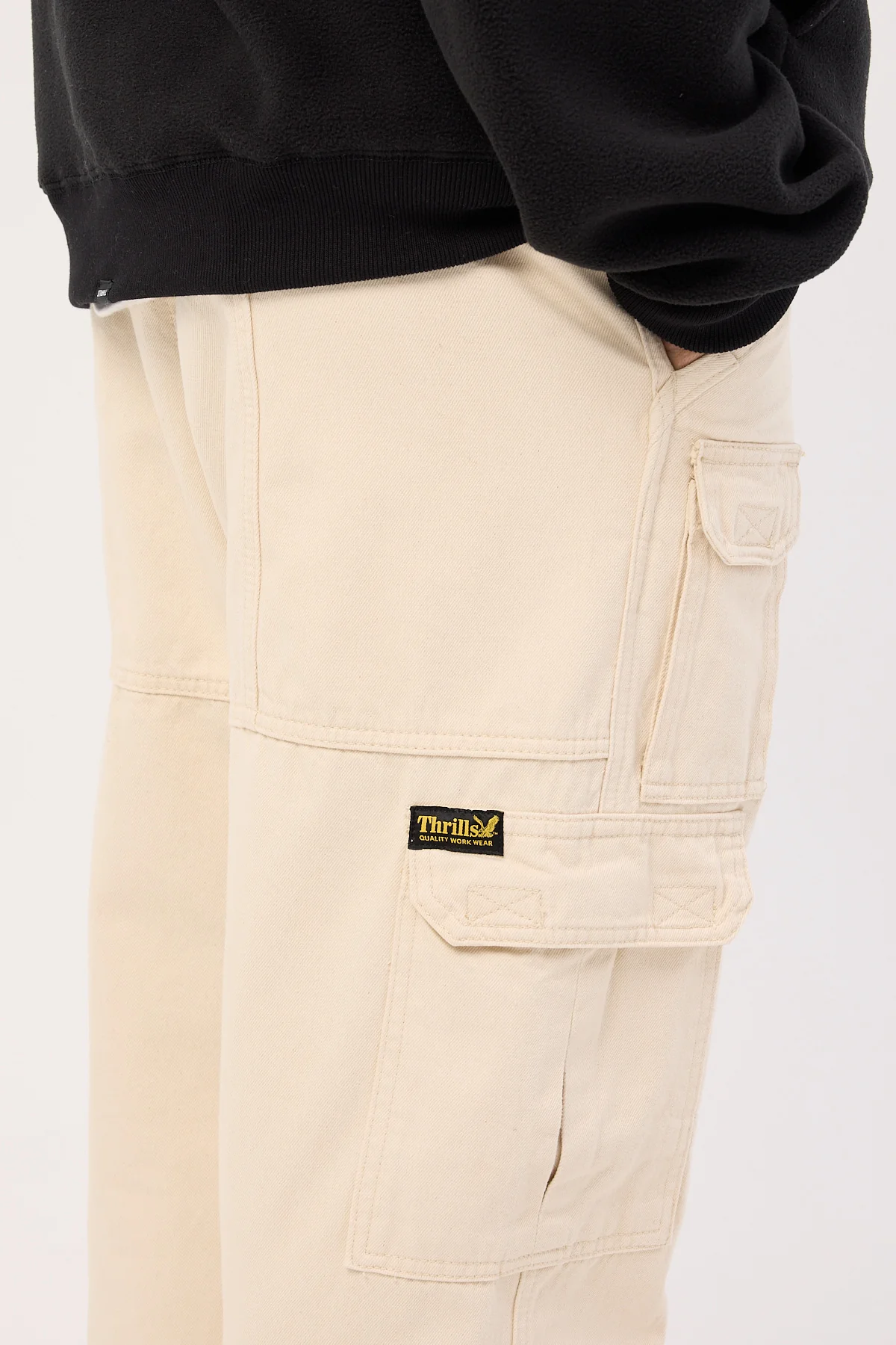 Thrills Big Slacker Union Utility Pant Unbleached - Image 6