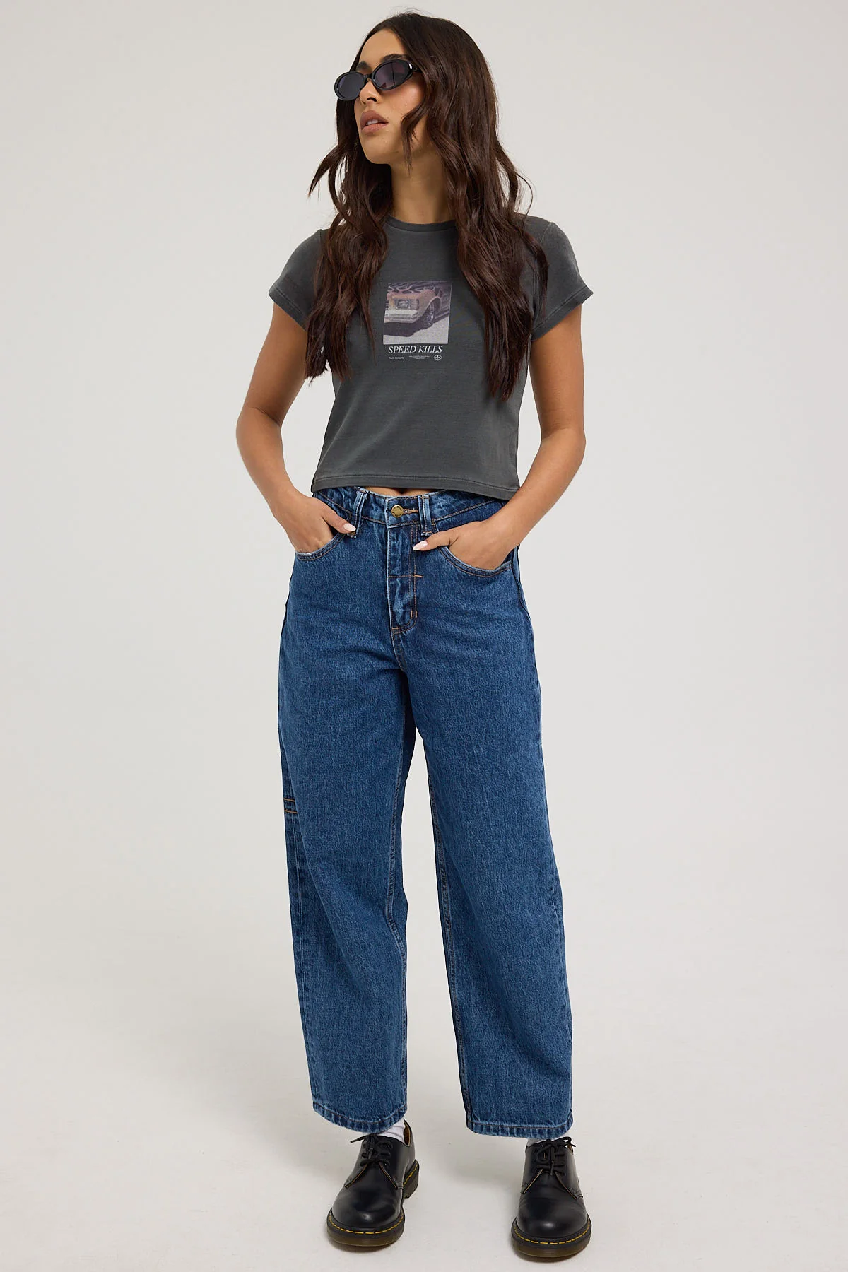 Thrills Big Slacker Wisdom Embro Jean Rinsed Blue - Image 3