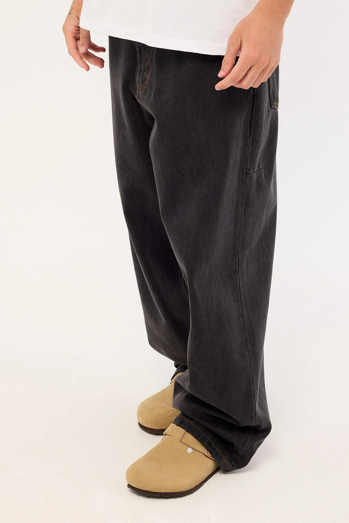 Thrills Biggest Slacker Denim Jean Coal - Image 3