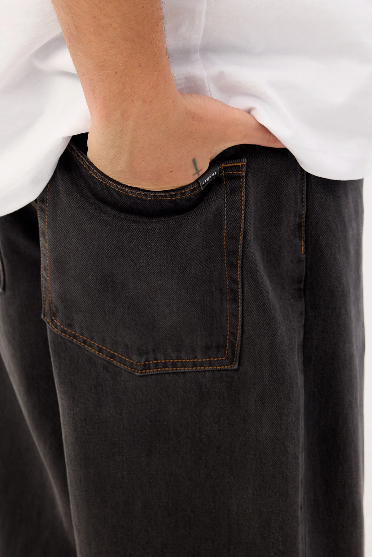 Thrills Biggest Slacker Denim Jean Coal - Image 6