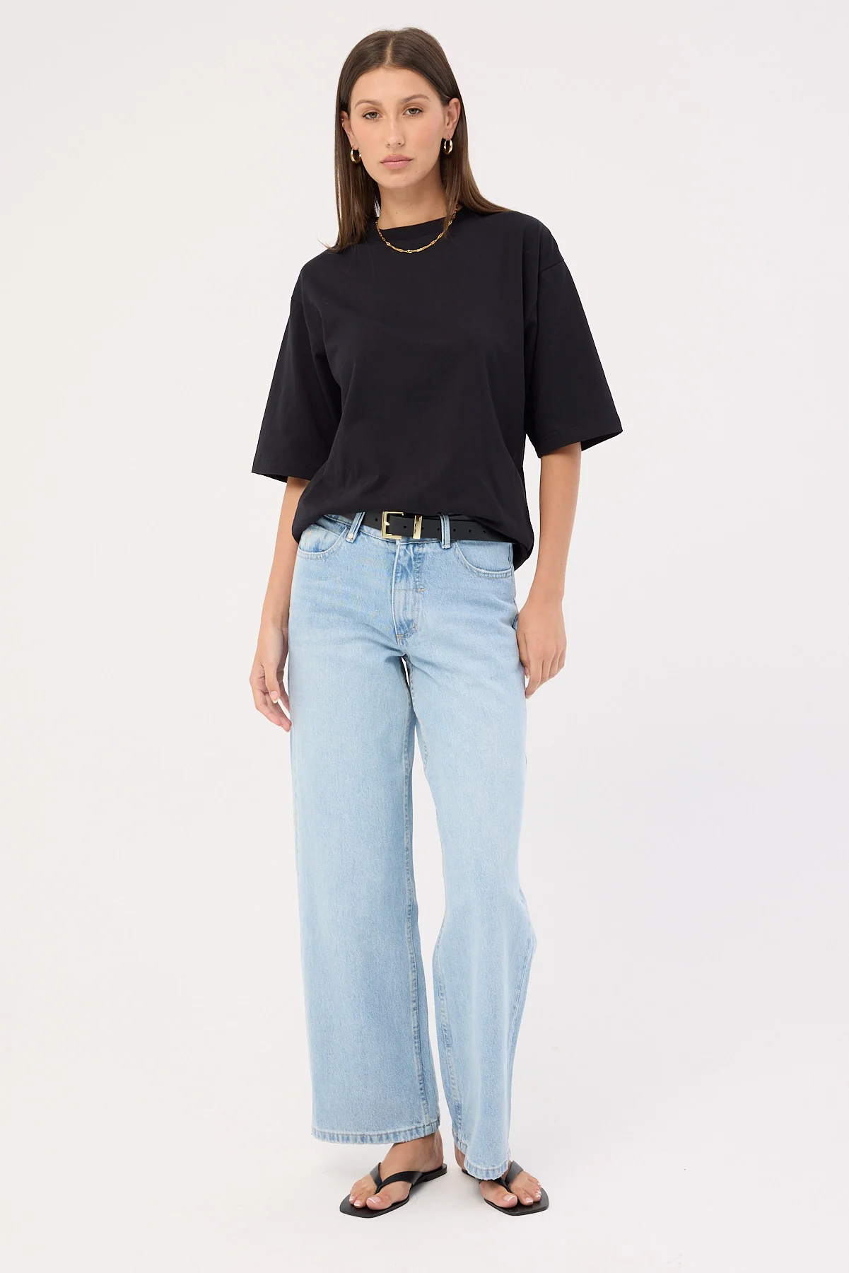 Thrills Billie Low Baggie Jean Ash Blue - Image 2