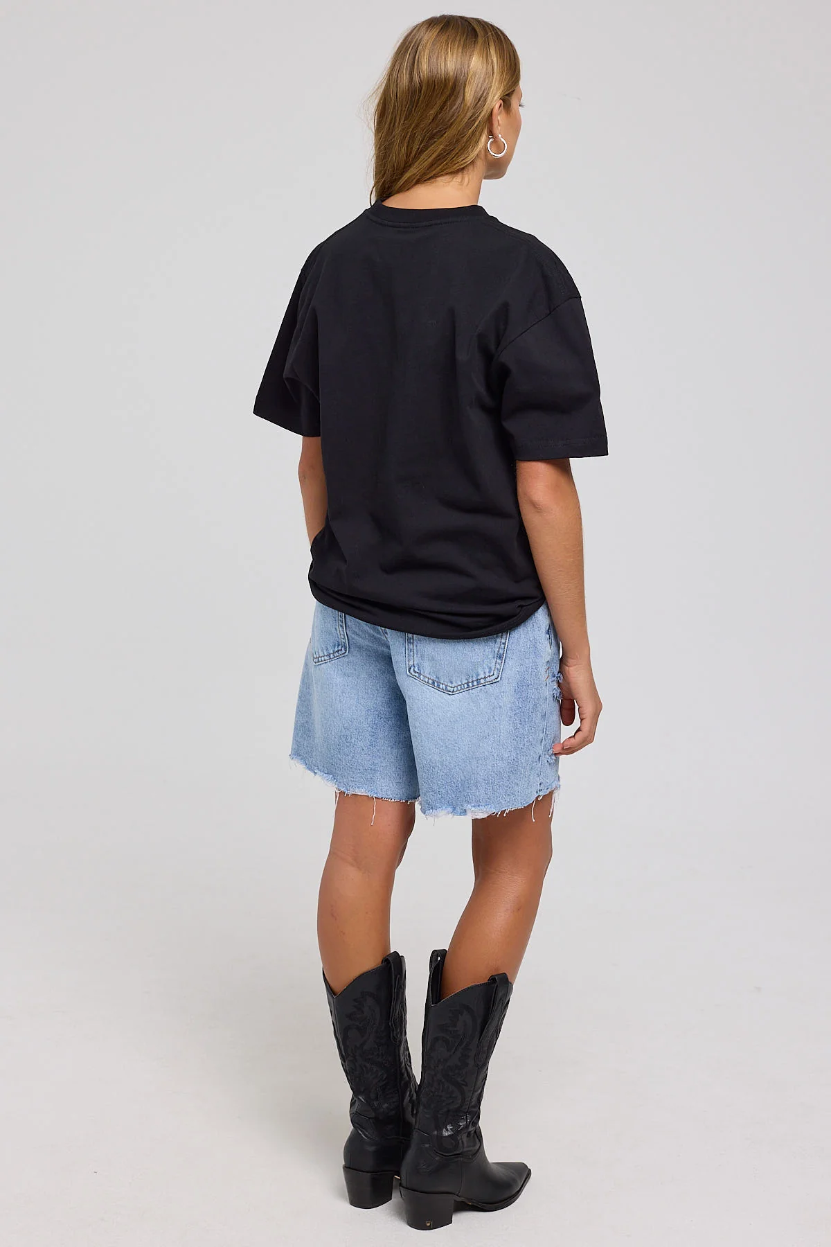 Thrills Billie Low Denim Short Tainted Blue - Image 3