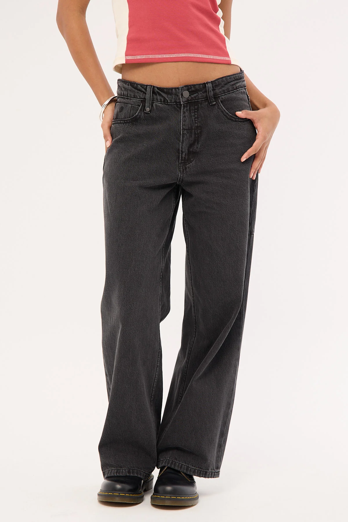 Thrills Billie Low Jean Ash Black - Image 3