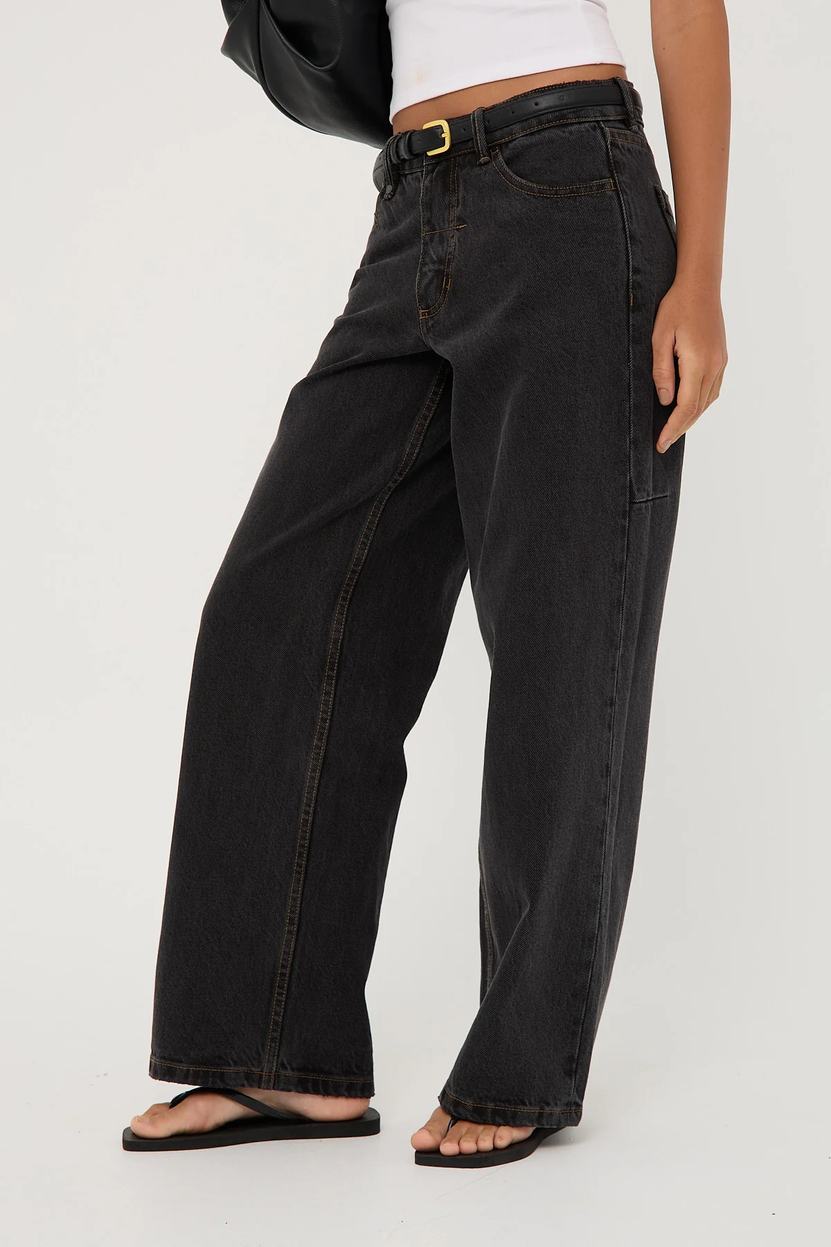 Thrills Billie Low Jean Black Bull - Image 4