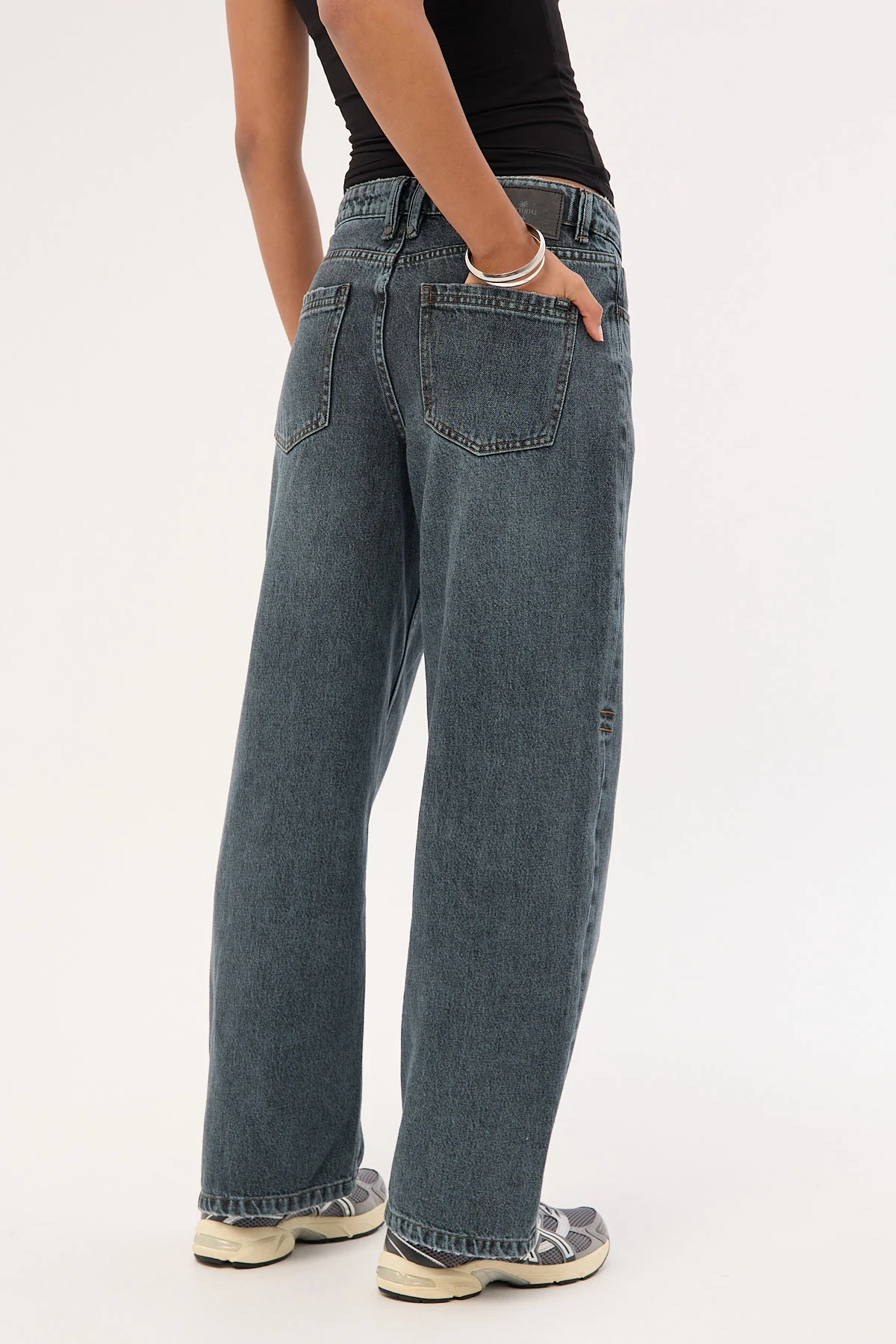 Thrills Billie Low Jean Metal Blue - Image 7