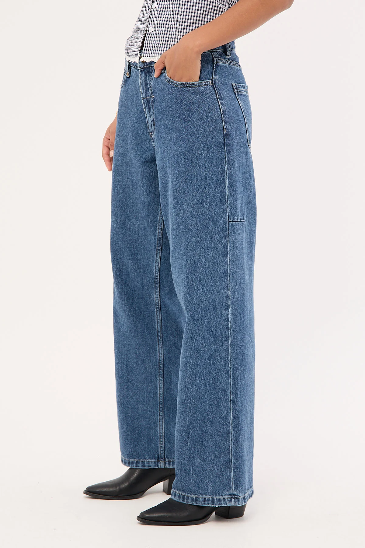 Thrills Billie Low Jean Vintage Rinse Blue - Image 4