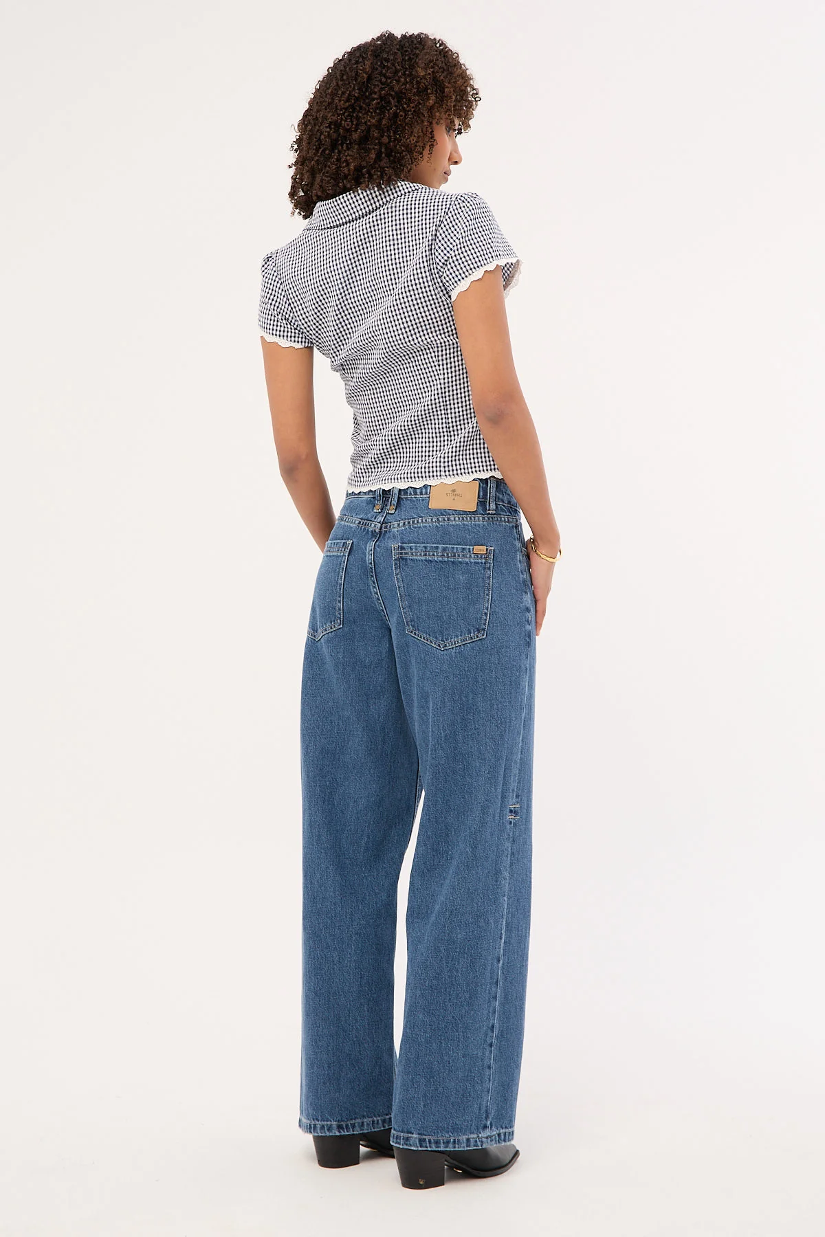 Thrills Billie Low Jean Vintage Rinse Blue - Image 5