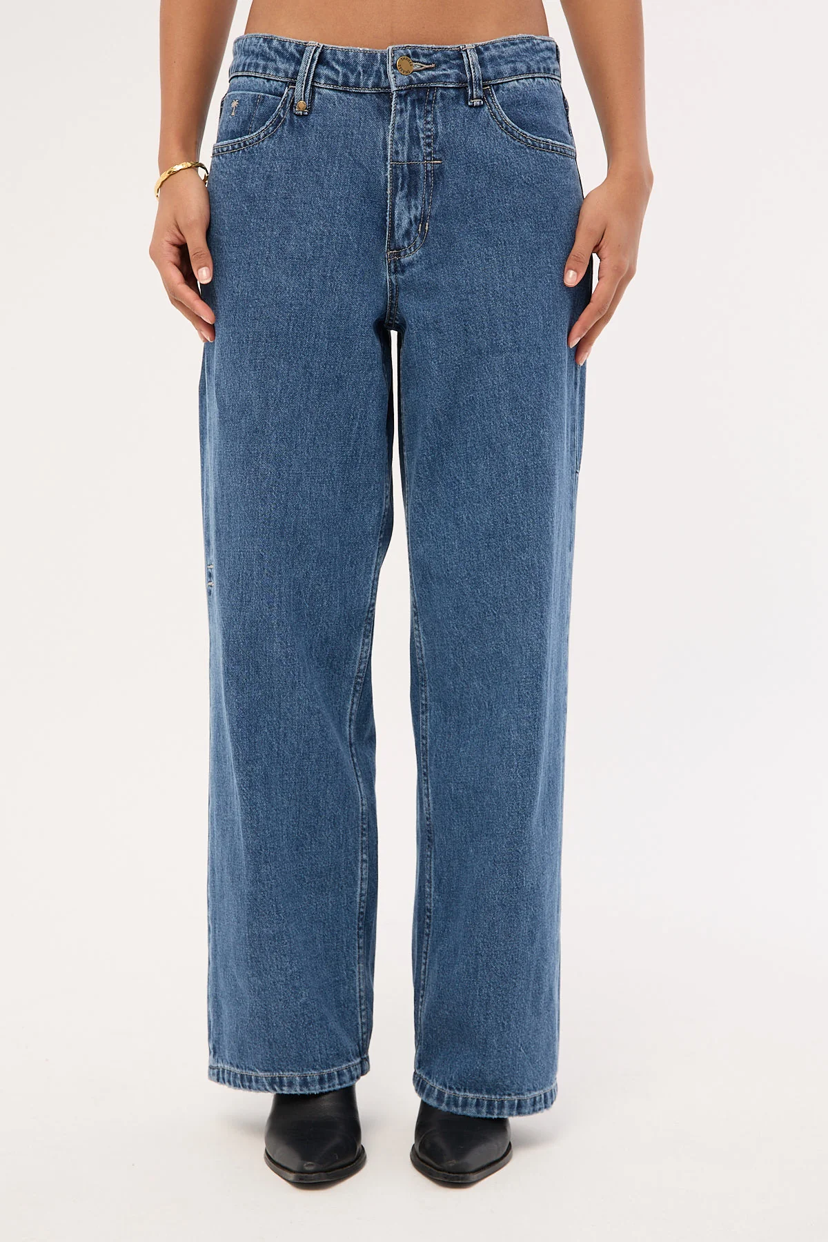 Thrills Billie Low Jean Vintage Rinse Blue - Image 9