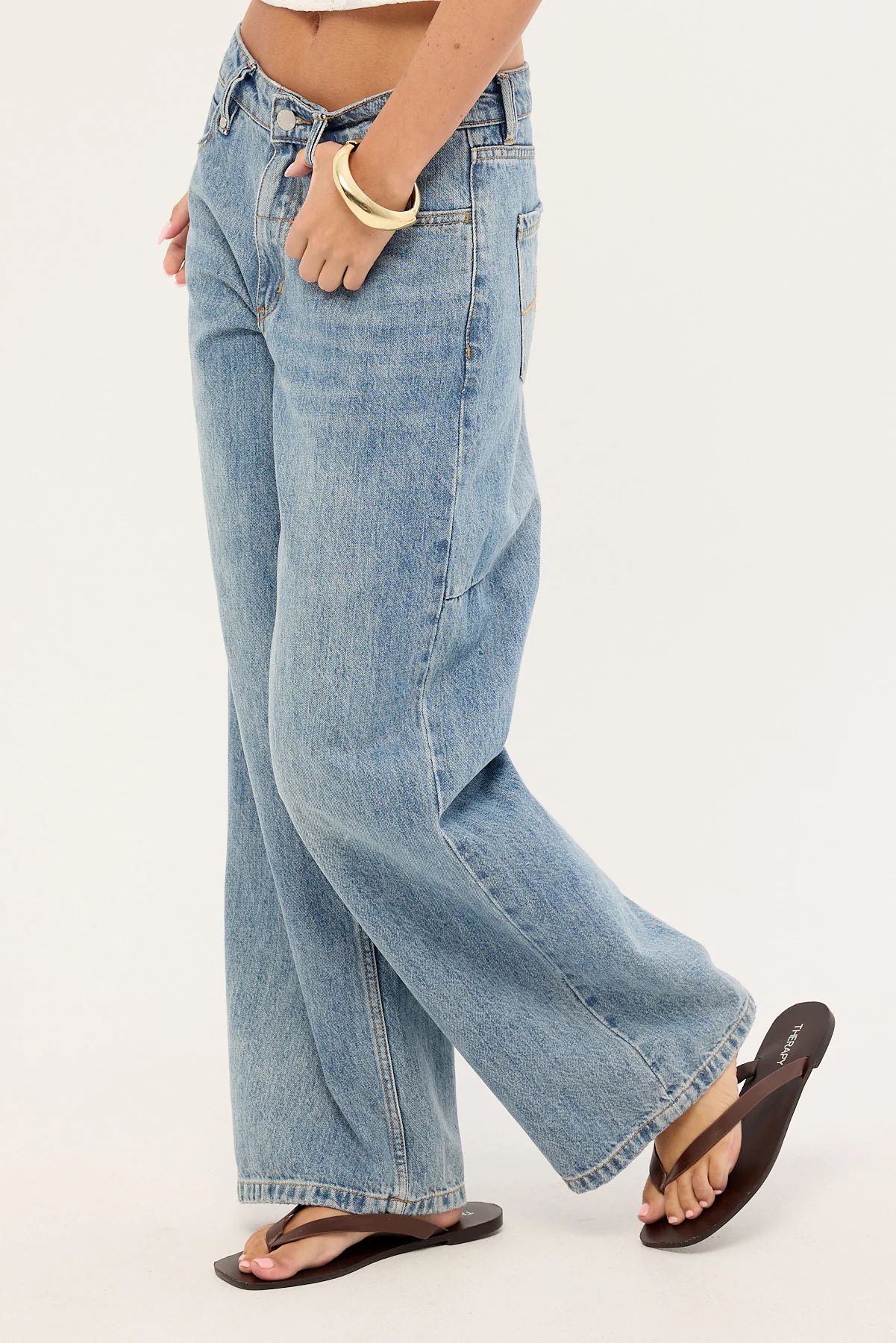 Thrills Billie Low Rise Dopamine Jean Rustic Fade - Image 3