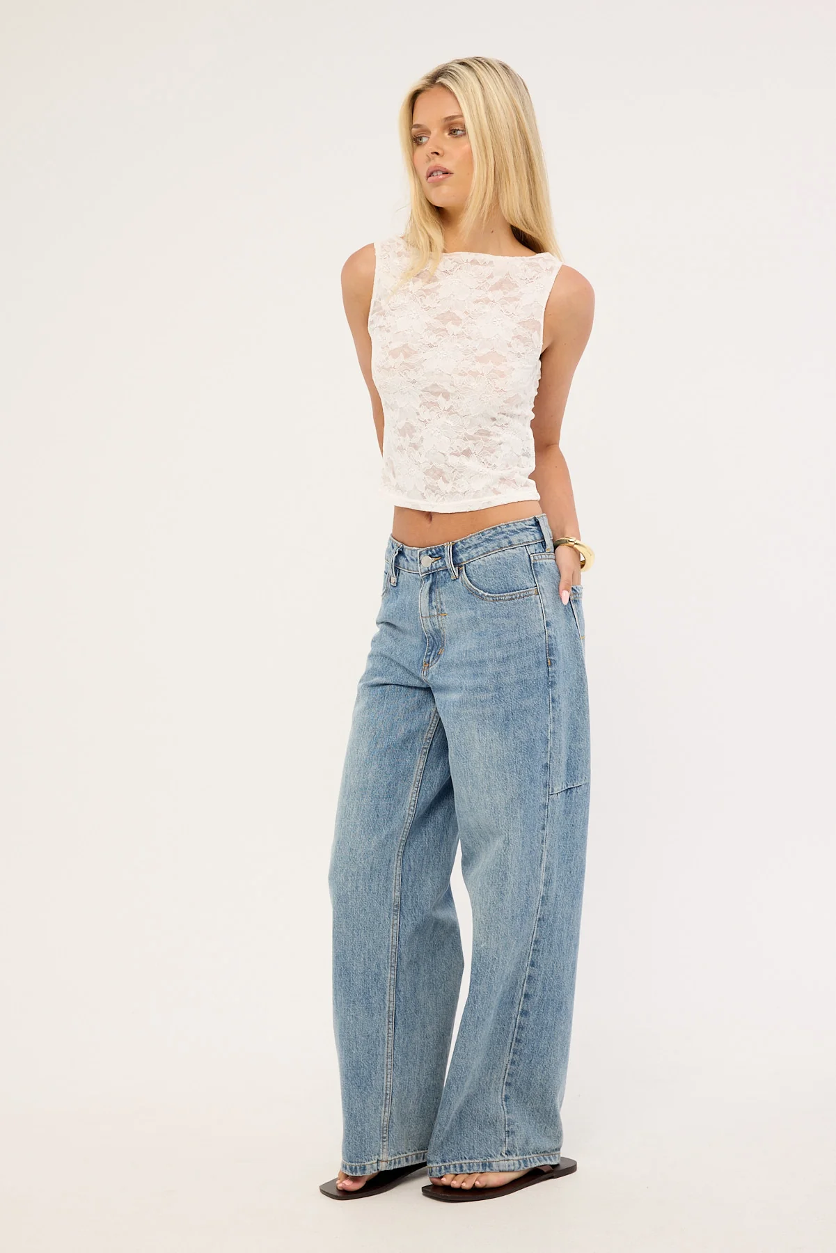 Thrills Billie Low Rise Dopamine Jean Rustic Fade - Image 4