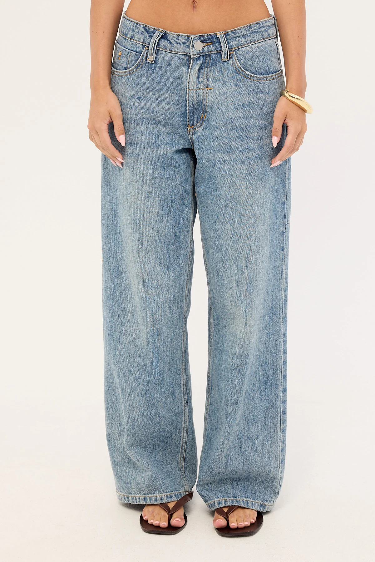 Thrills Billie Low Rise Dopamine Jean Rustic Fade - Image 7
