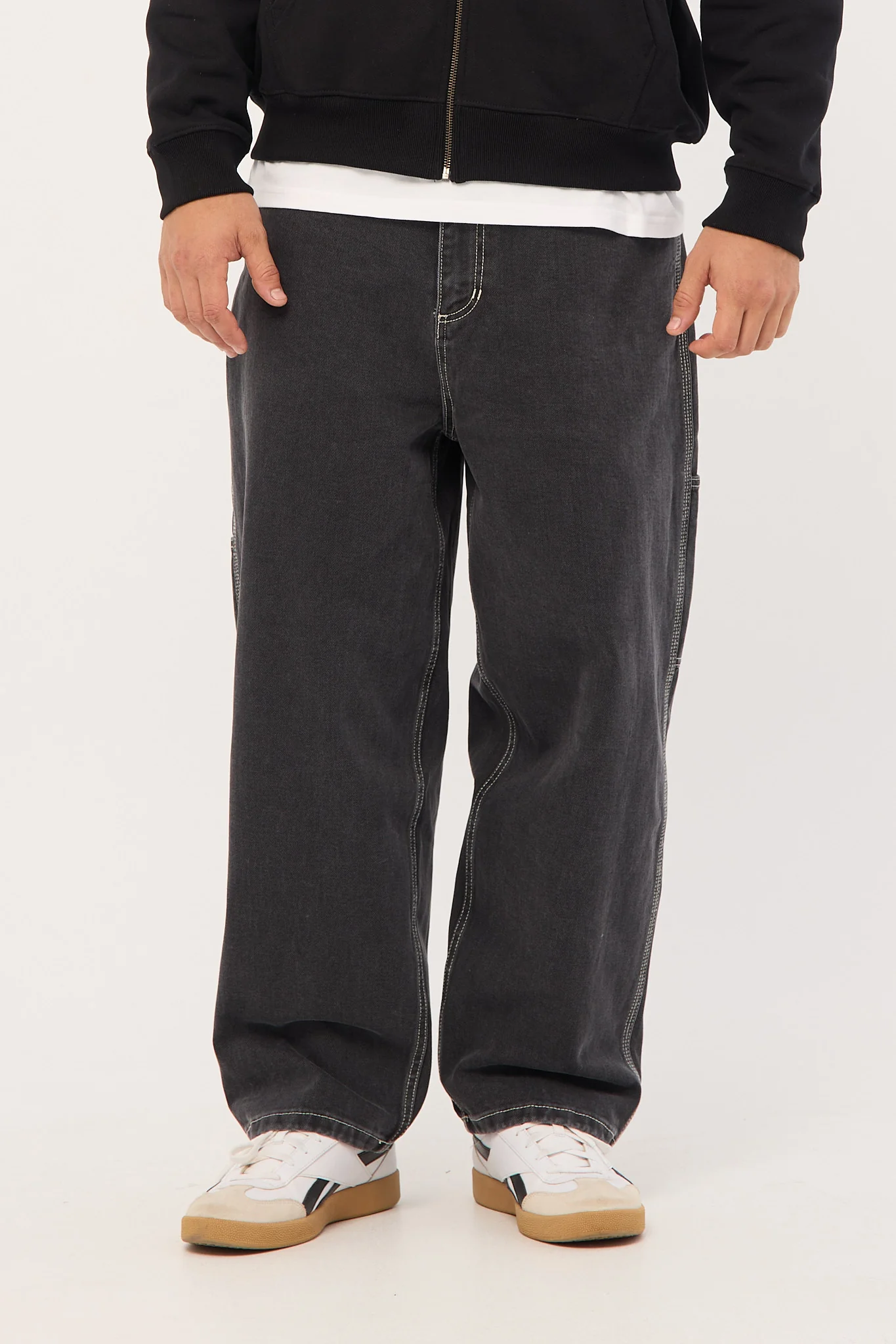 Thrills Bitten Twice Biggest Slacker Carpenter Jean Black Fade - Image 2