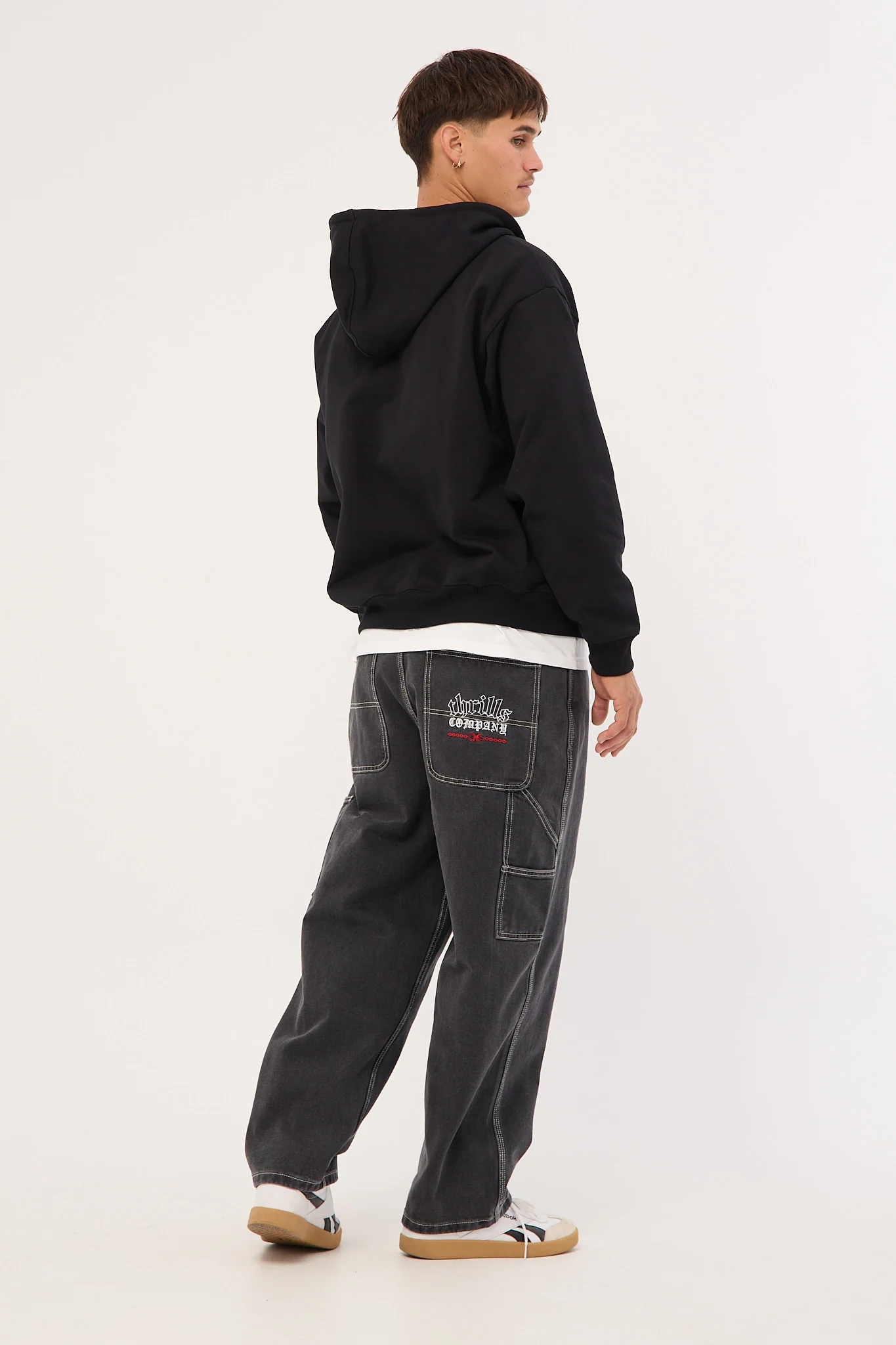 Thrills Bitten Twice Biggest Slacker Carpenter Jean Black Fade - Image 5