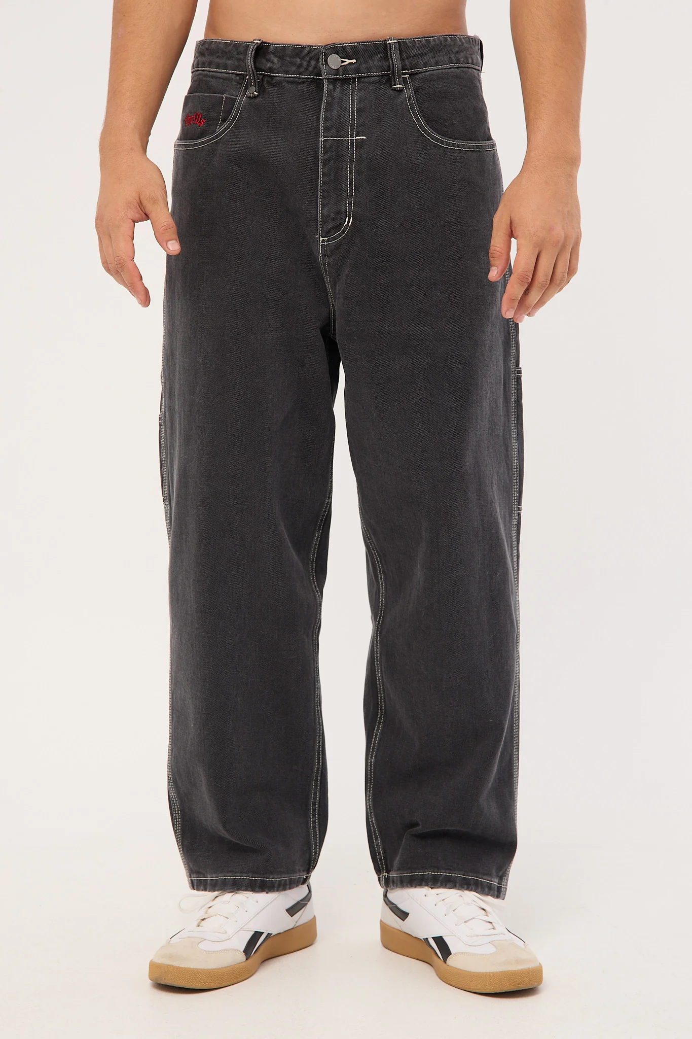 Thrills Bitten Twice Biggest Slacker Carpenter Jean Black Fade - Image 8