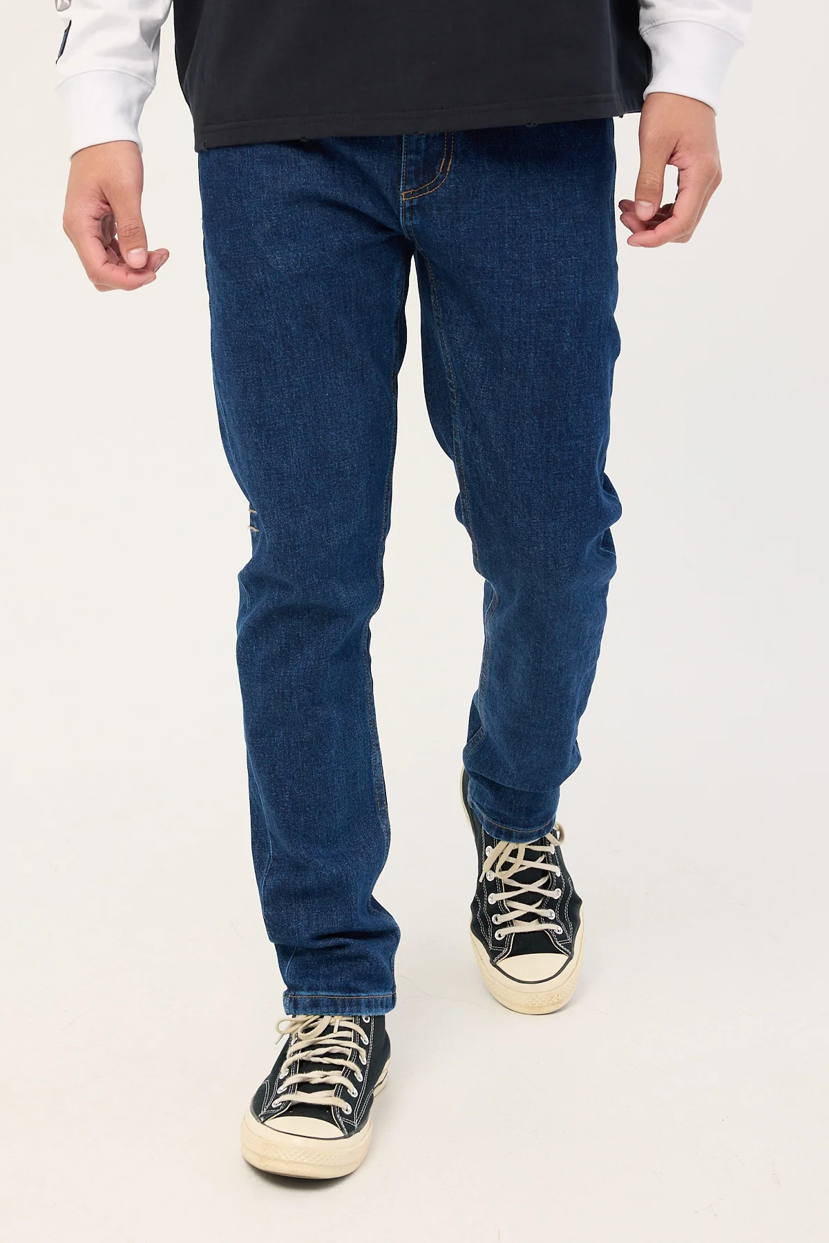 Thrills Bones Denim Jean Dark Rinse Blue - Image 2
