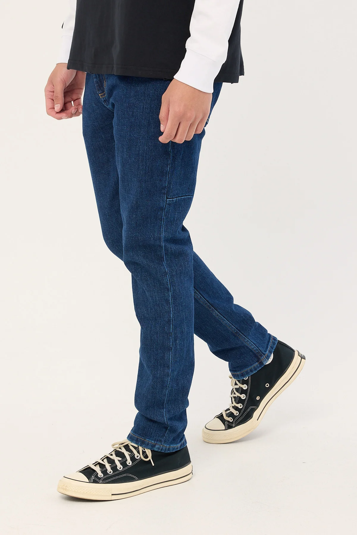 Thrills Bones Denim Jean Dark Rinse Blue - Image 3
