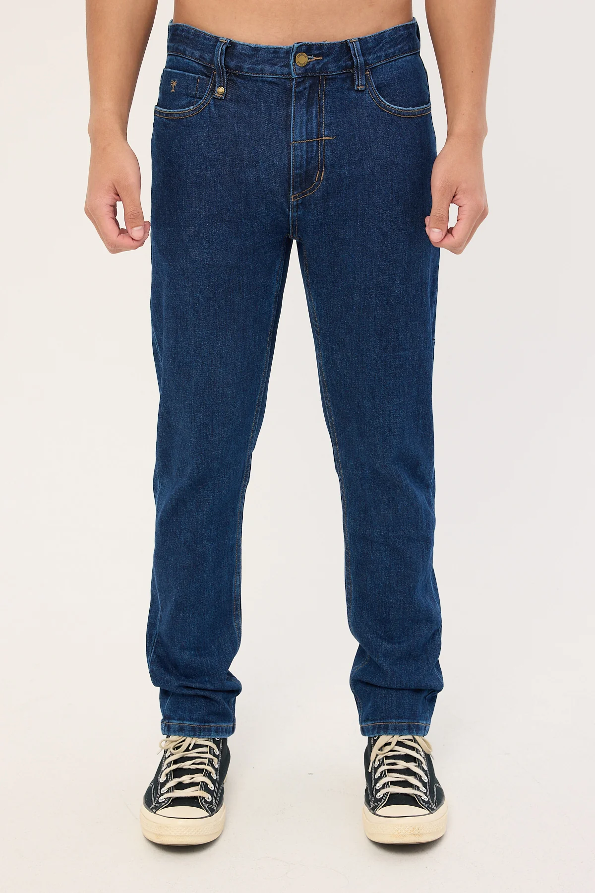 Thrills Bones Denim Jean Dark Rinse Blue - Image 7