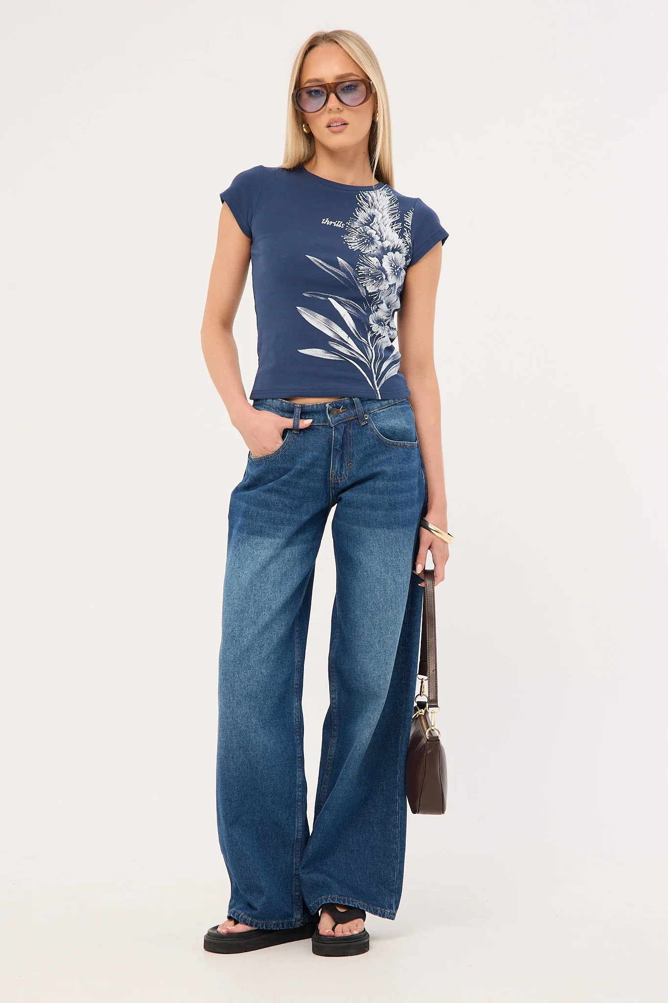 Thrills Boundless Club Tee Insignia Blue - Image 2