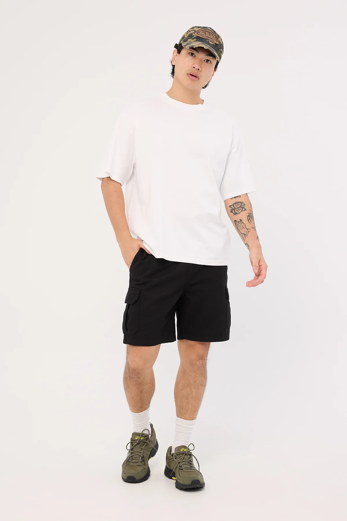 Thrills Bueno Elastic Cargo Short Black - Image 2