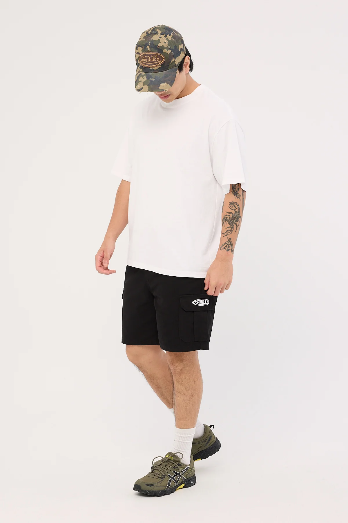 Thrills Bueno Elastic Cargo Short Black - Image 4