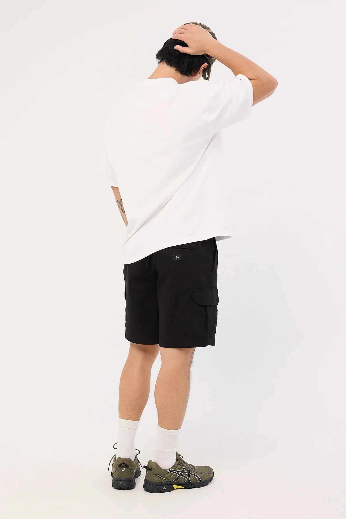 Thrills Bueno Elastic Cargo Short Black - Image 6