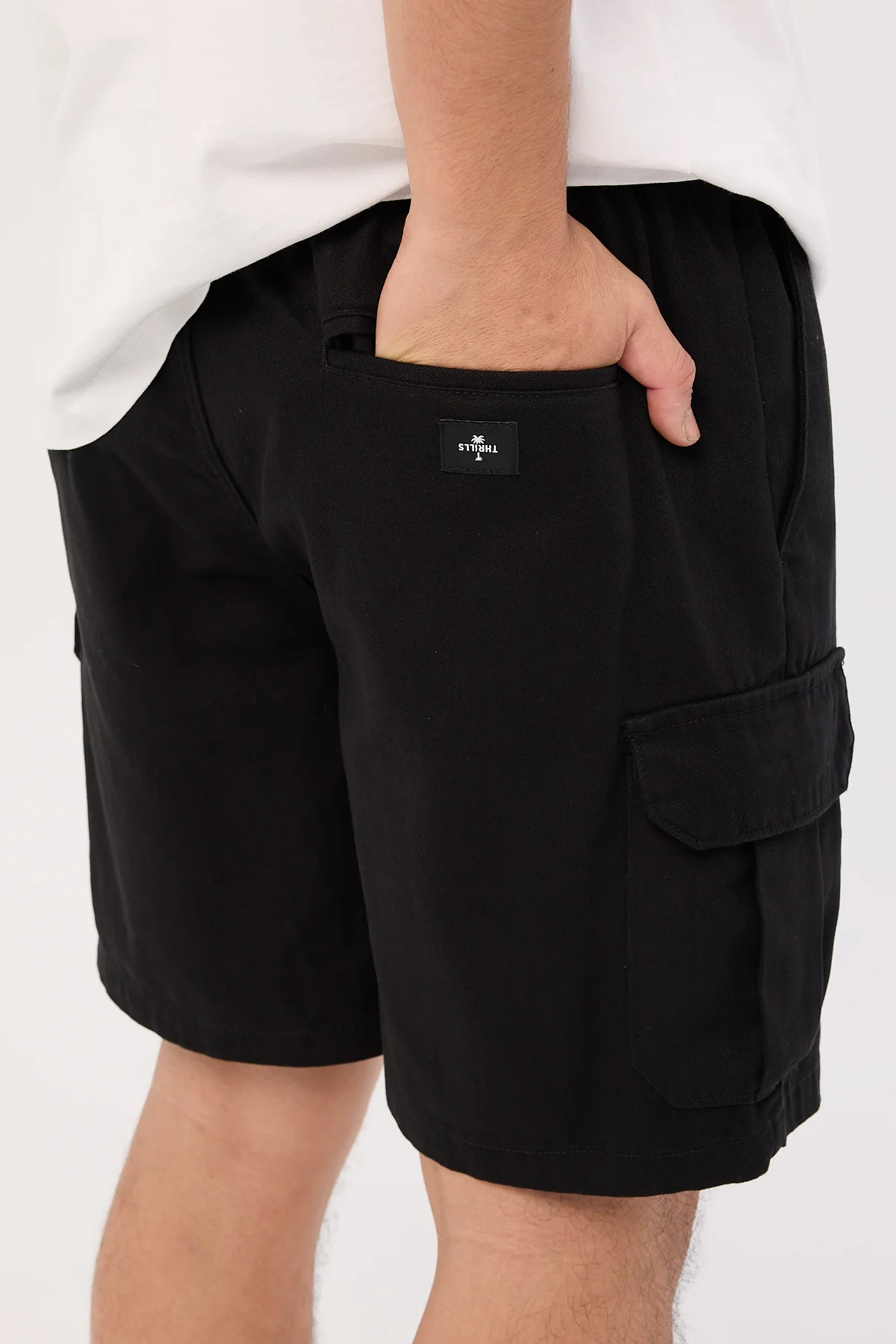 Thrills Bueno Elastic Cargo Short Black - Image 7