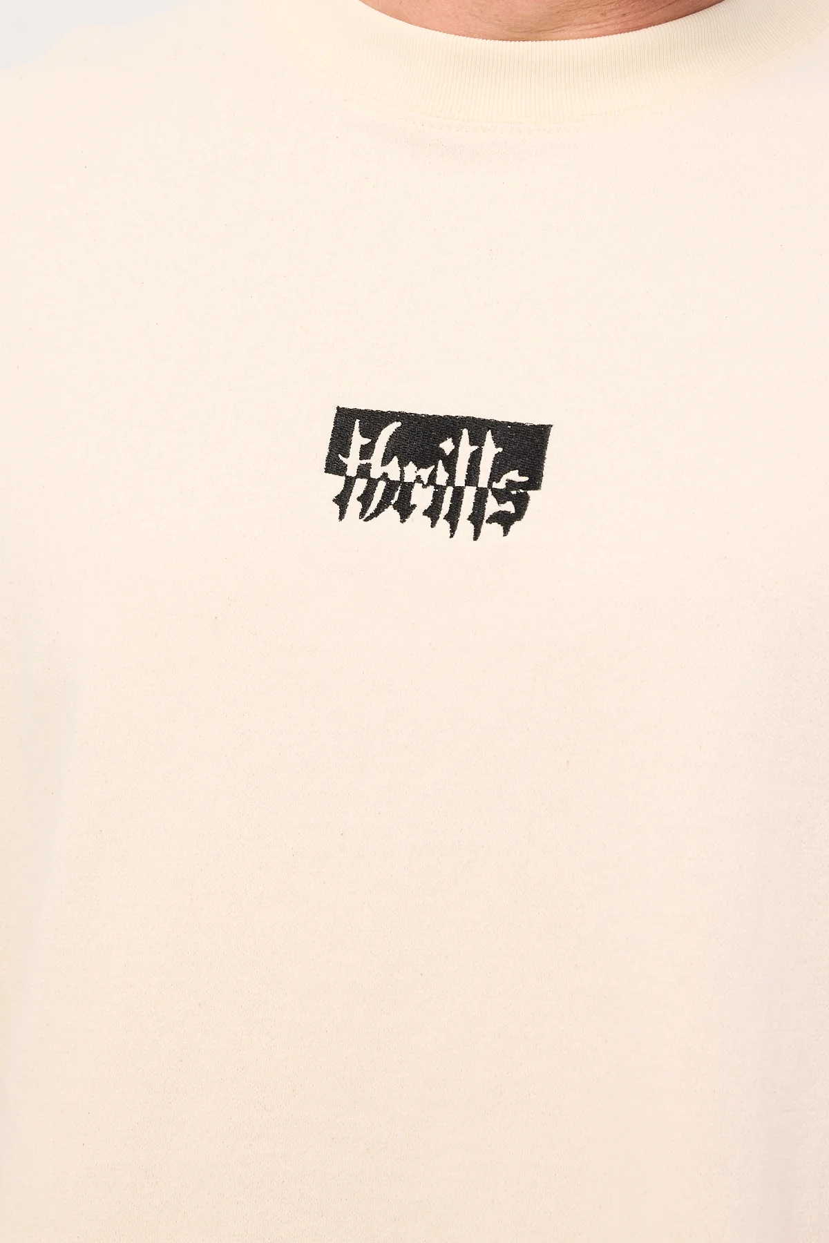 Thrills Cheap Thrills Embro Box Fit Oversize Short Tee Unbleached - Image 5