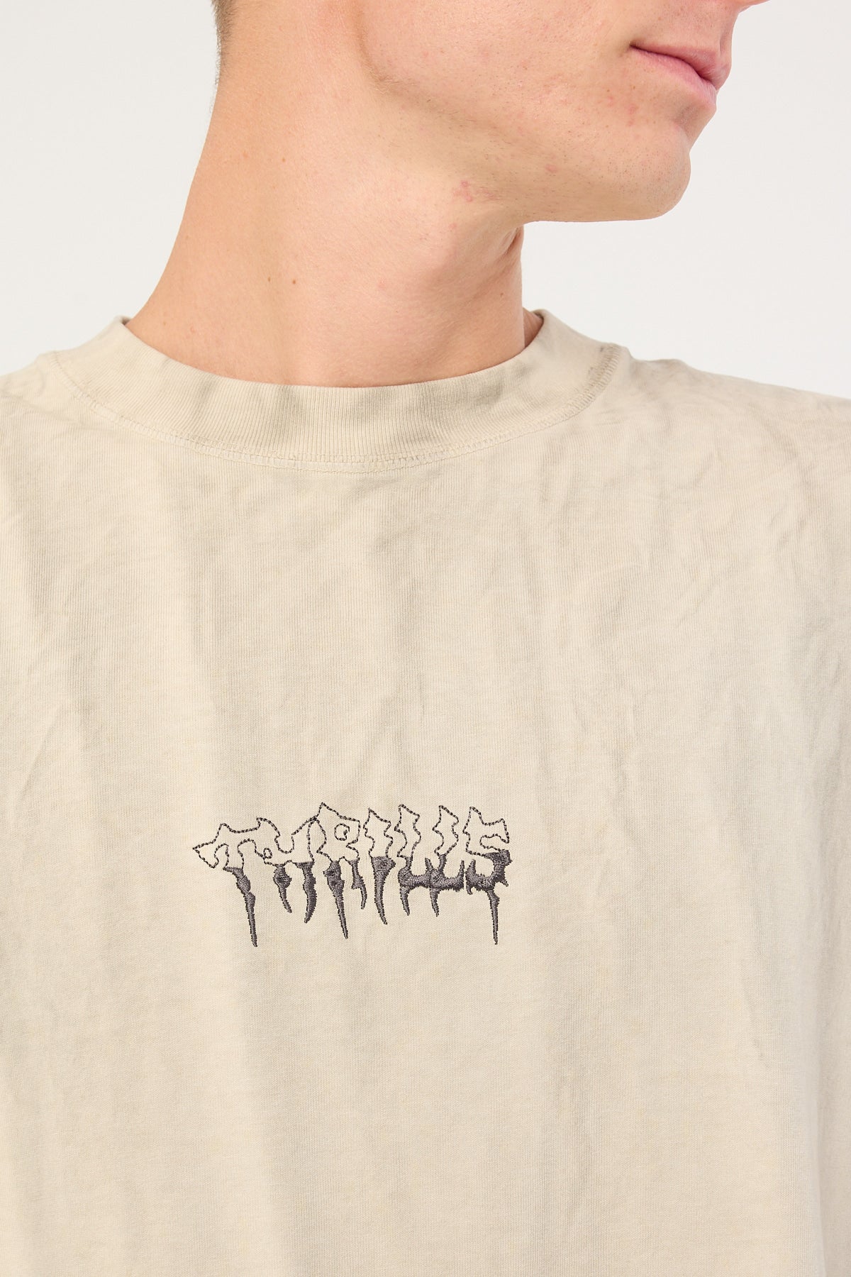 Thrills Cut And Shattered Box Oversize Tee Marble Heritage White - Image 4