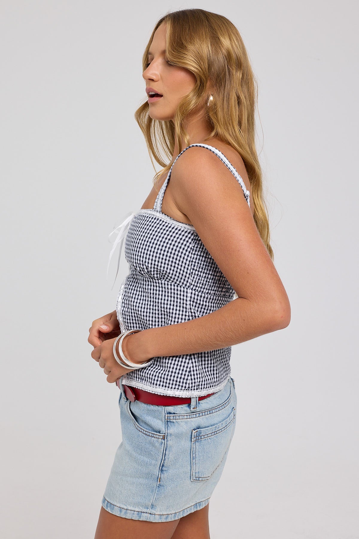 Thrills Daria Denim Short Tainted Blue - Image 3
