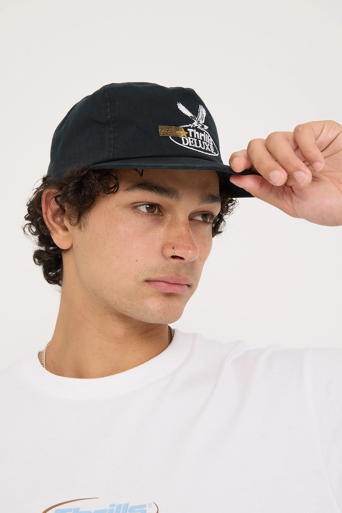 Thrills Deluxe 5 Panel Cap Black - Image 3
