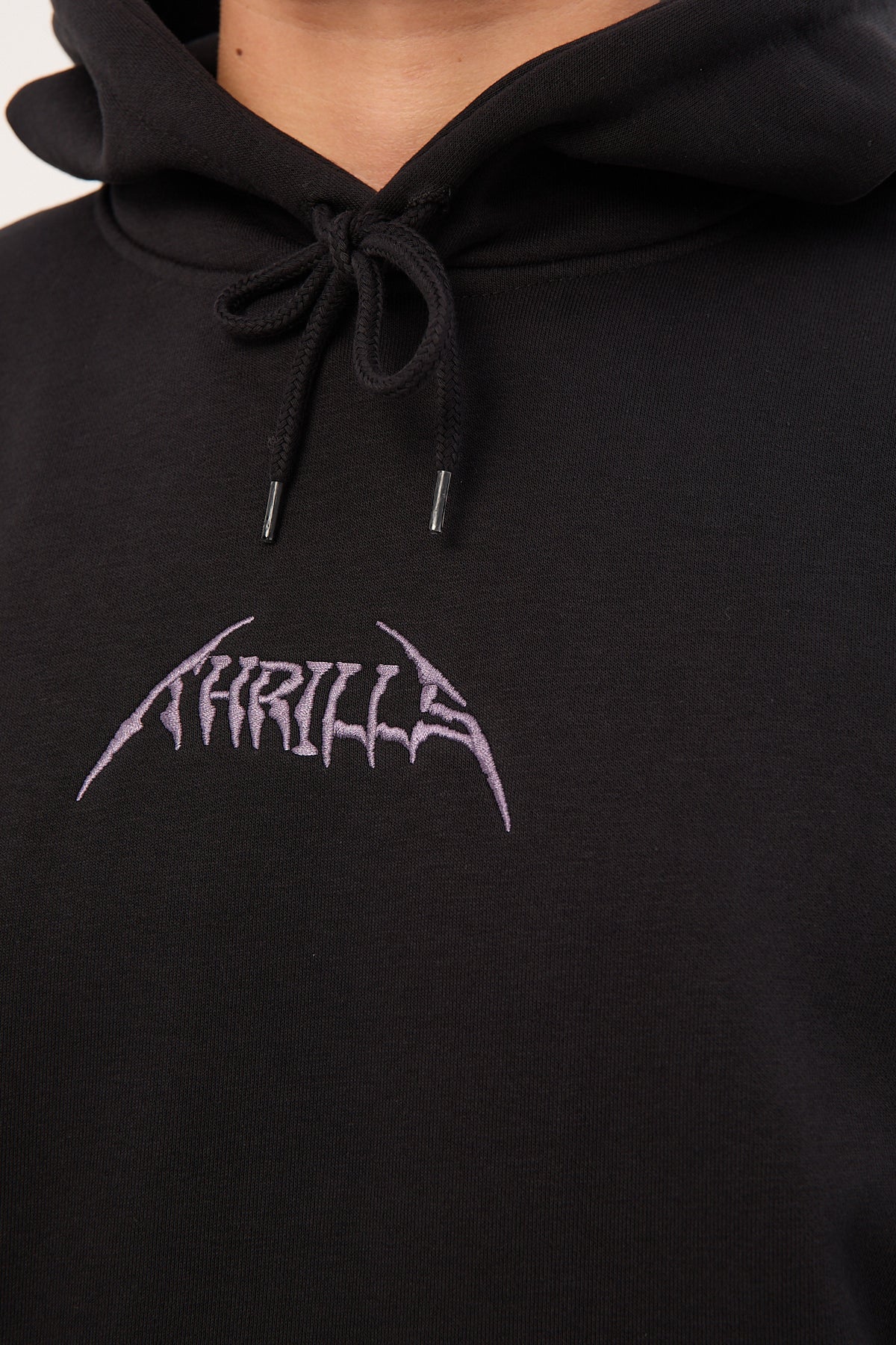Thrills Do Not Limit Your Mind Slouch Pull On Hood Black - Image 4